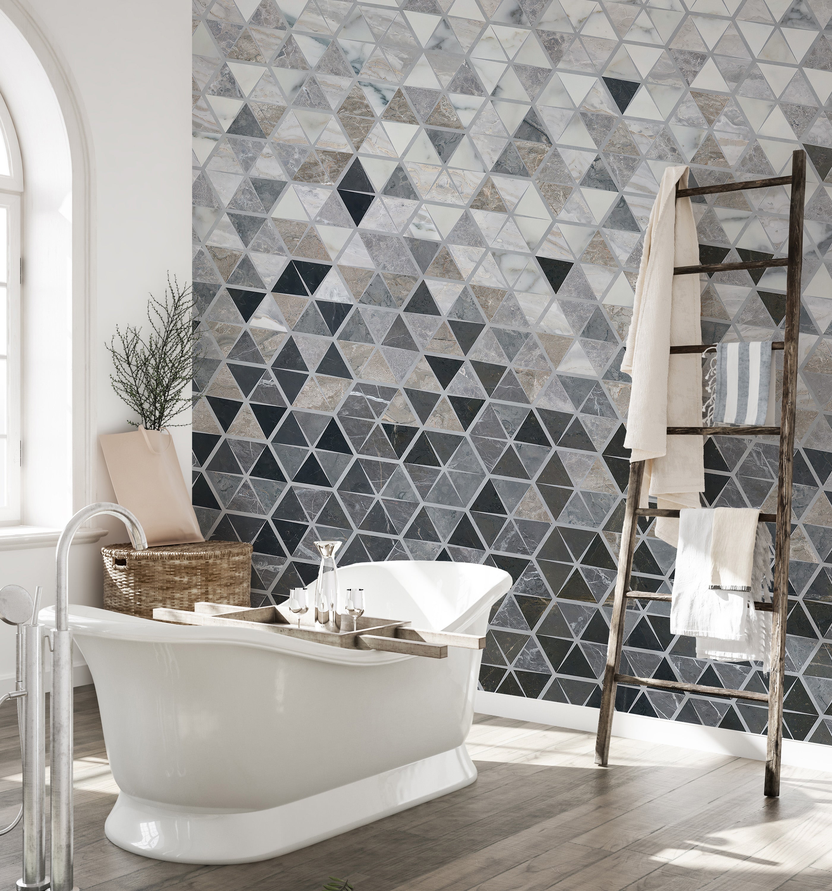 Mirror tiles wallpaper murals for walls