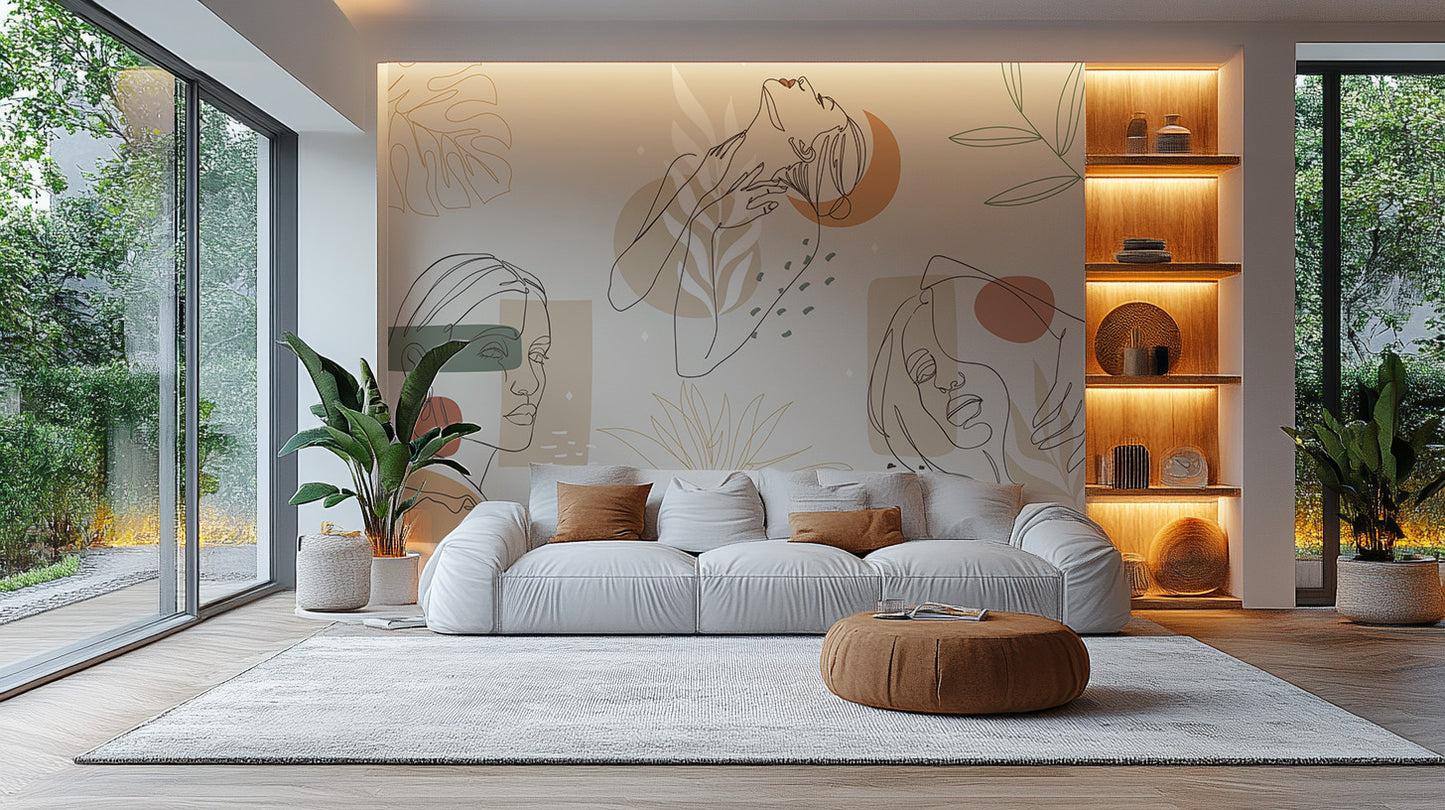 Refresh interiors with Contour Elegance Artwork Mural