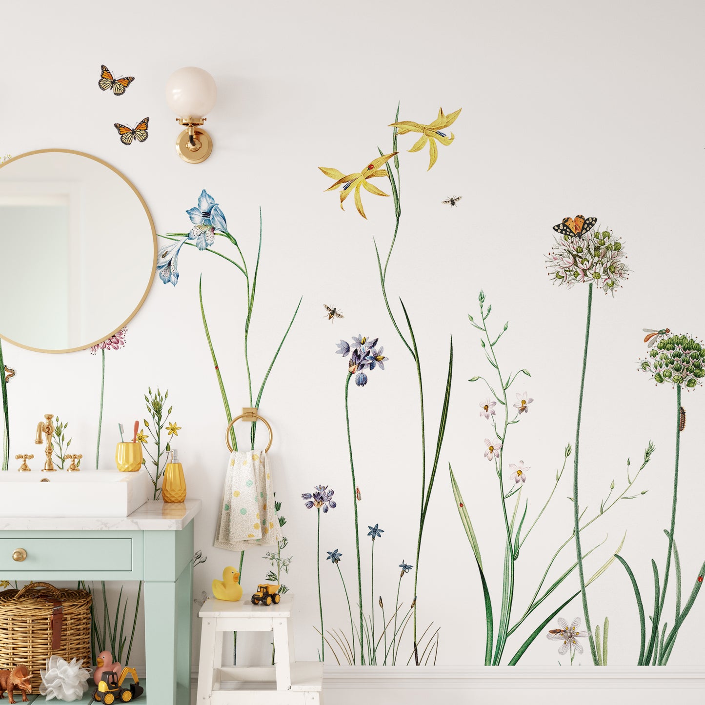 Butterfly Garden Wallpaper Murals