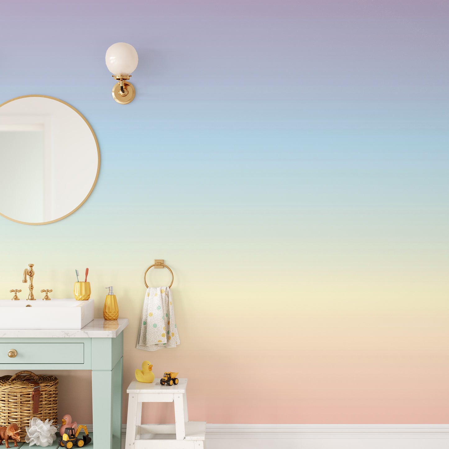 Pastel Ombre Wallpaper Mural