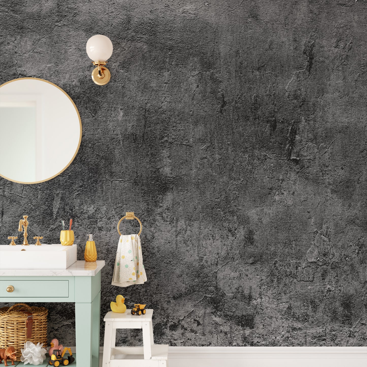 Concrete Texture Wallpaper Mural - Giffywalls