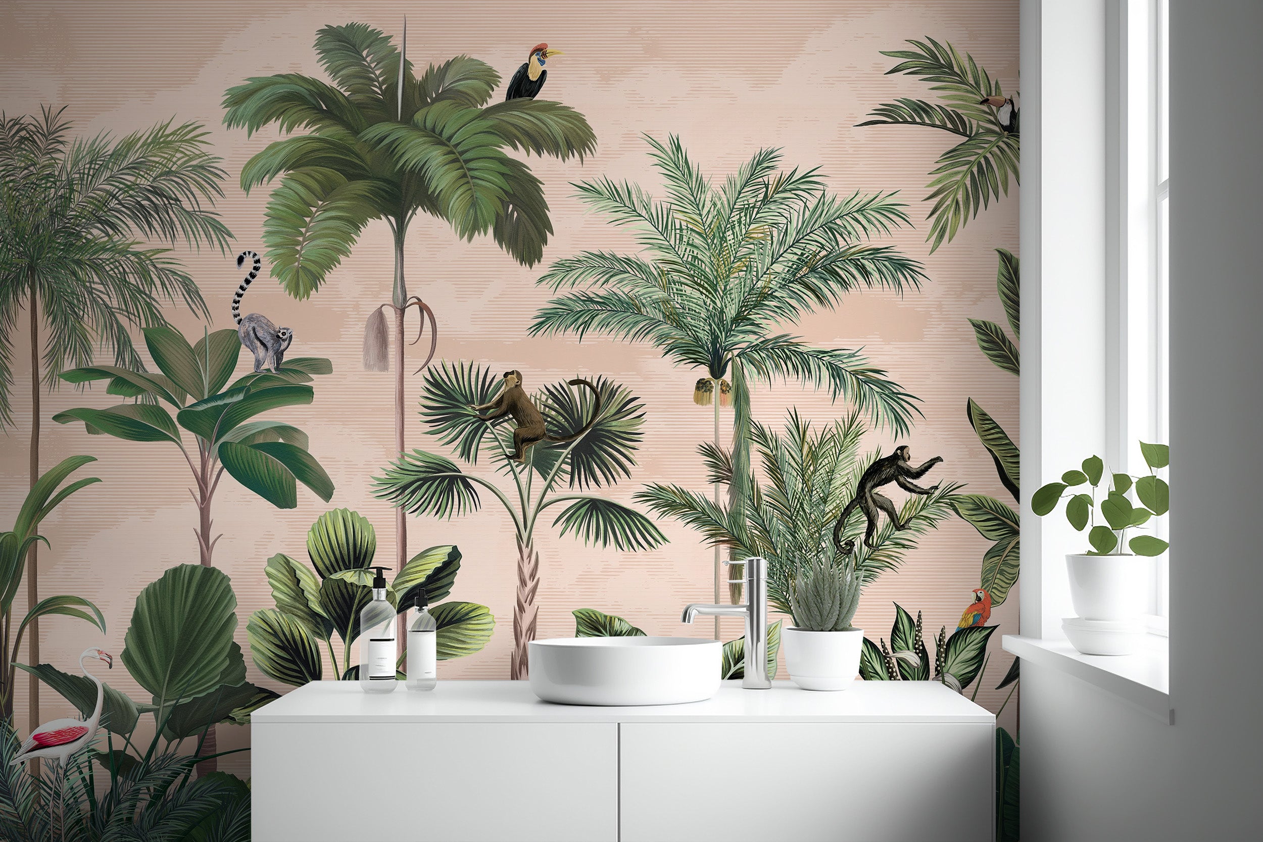 Jungle rhapsody wallpaper for tropical decor