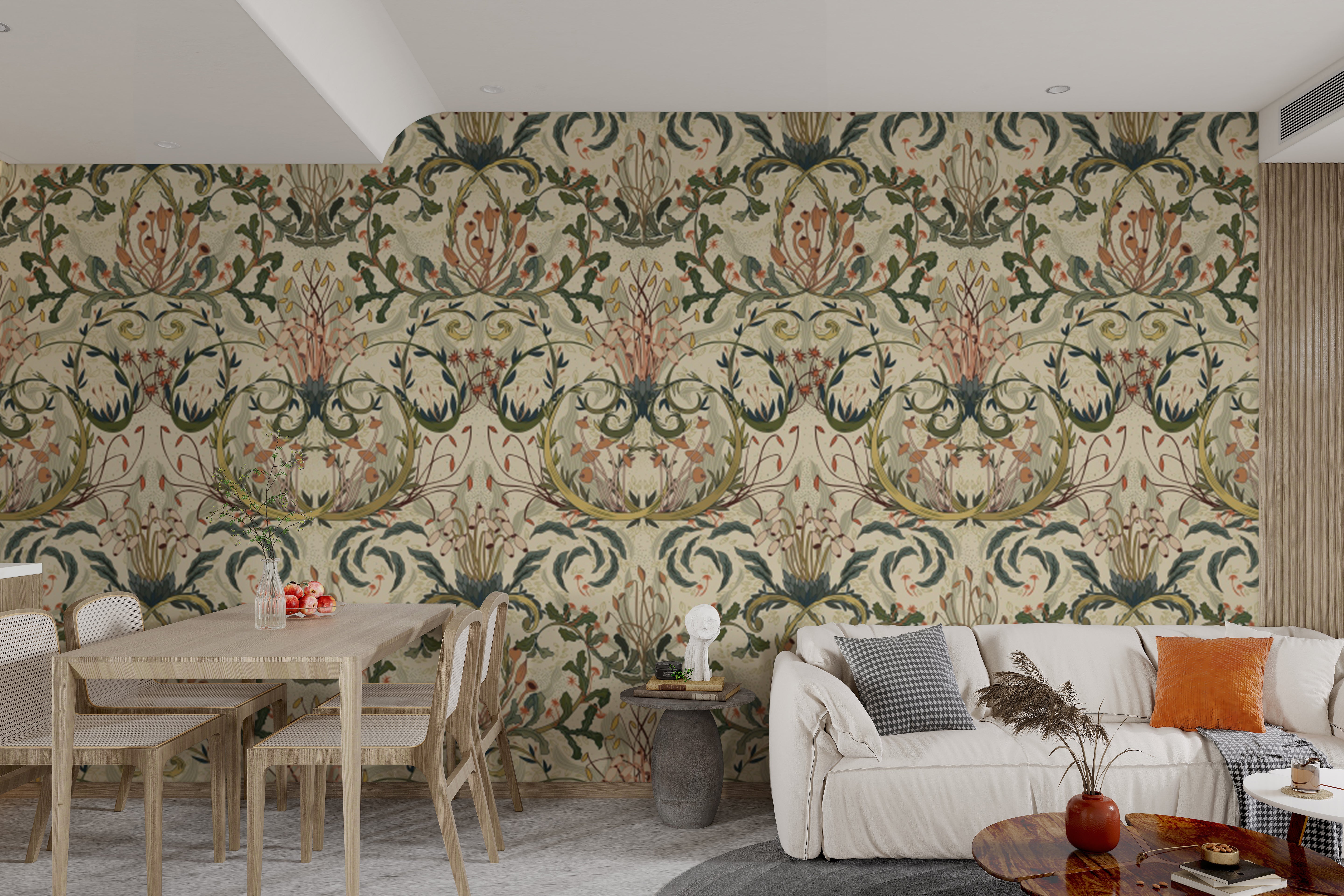 Add depth and charm with Enchanted Forest Tapestry wallpaper designs.