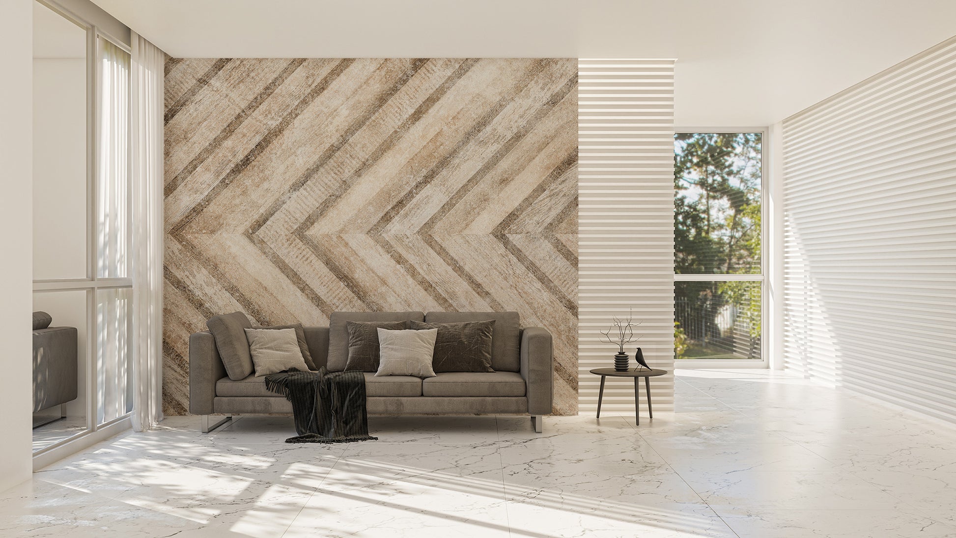 Abstract stone patterned mural wallpaper
