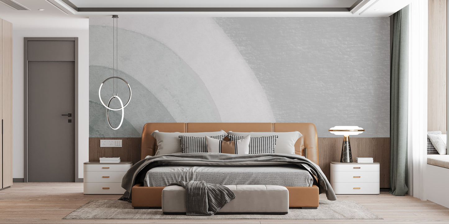 Geometric Swirl Watercolor Wall Mural