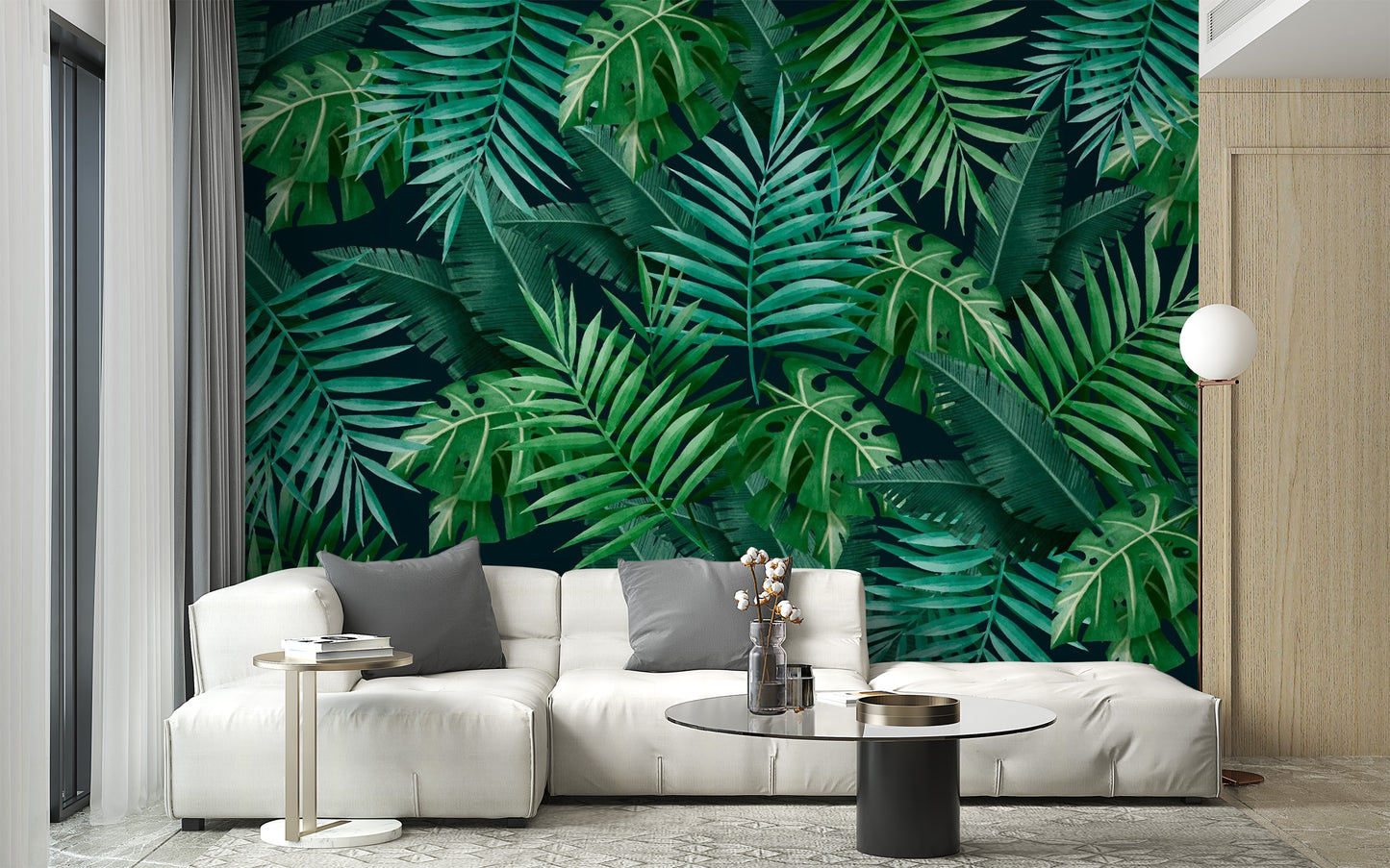 Green Leaves Wallpaper Mural