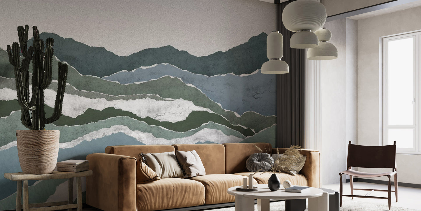 Breathtaking Royal Peaks Wallpaper mural style