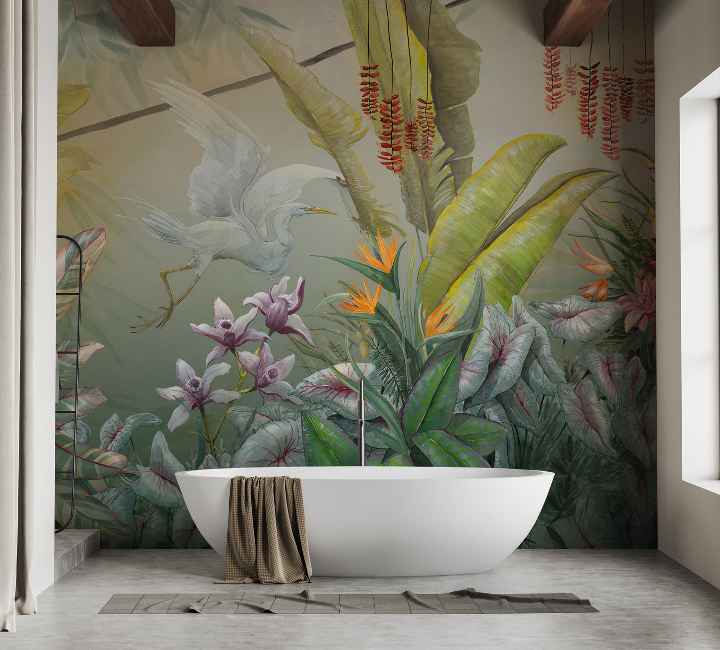 Green Plants & Flowers Wallpaper Mural