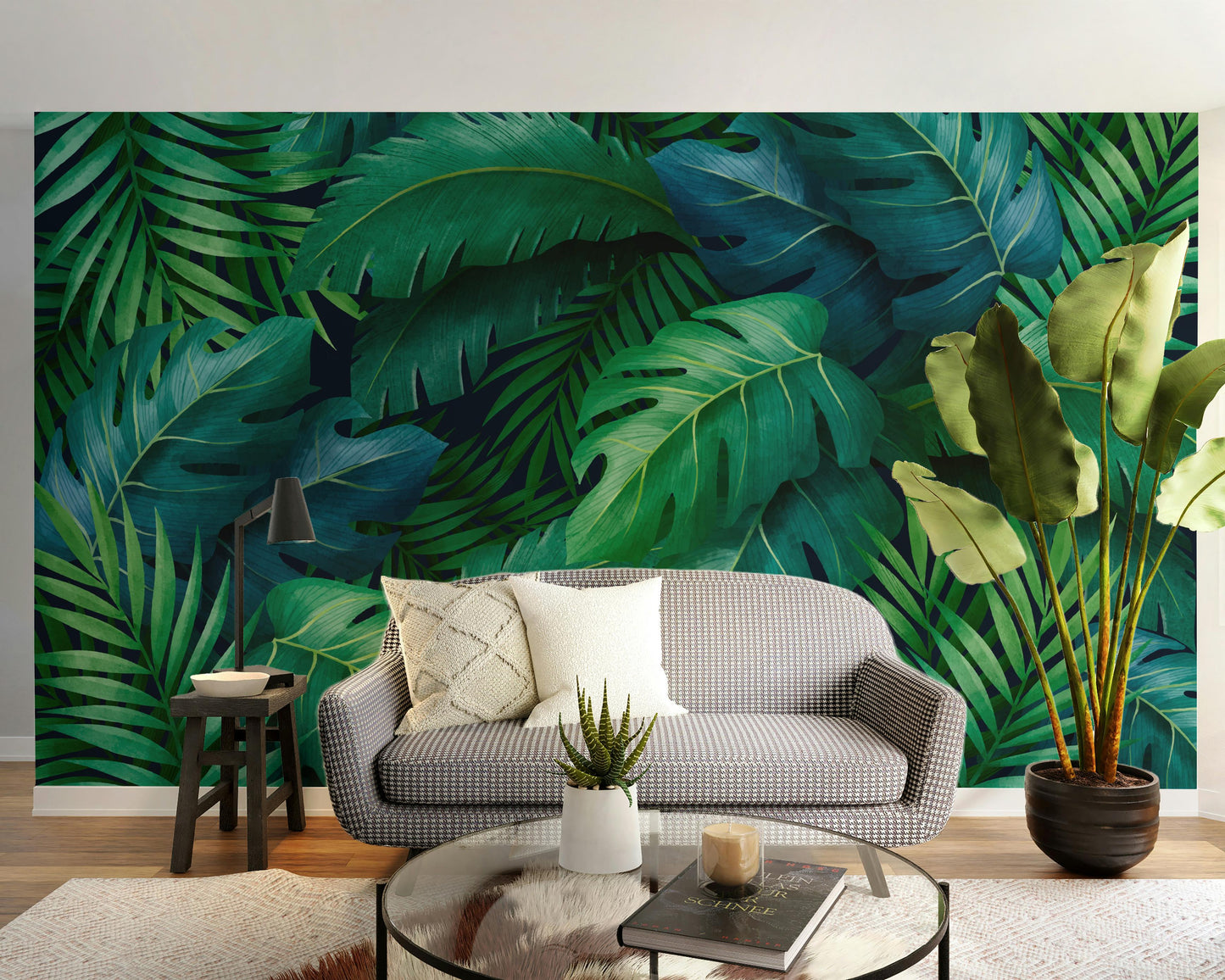 Large Tropical Leaves Wallpaper Mural