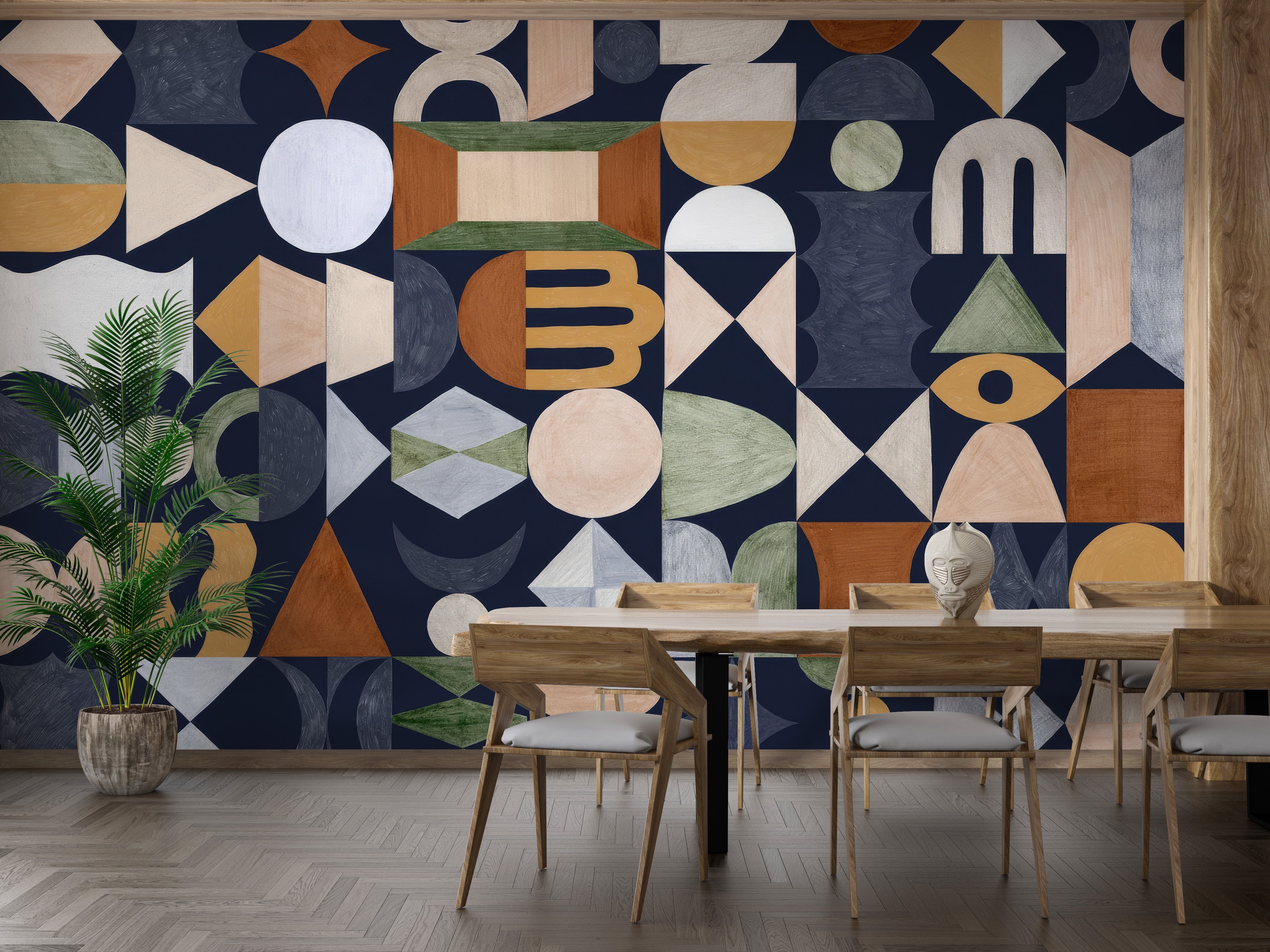 Mosaic Echoes Wall Mural - Giffywalls