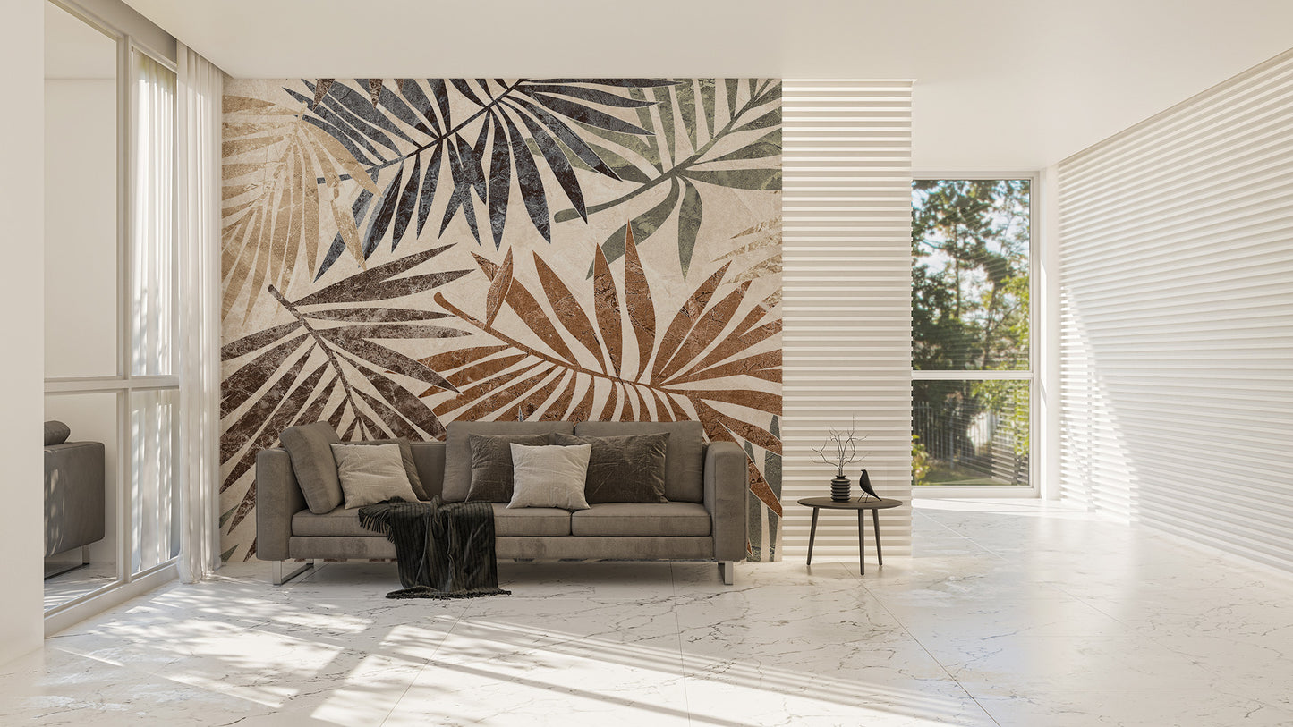 Rustic Palm Wall Mural