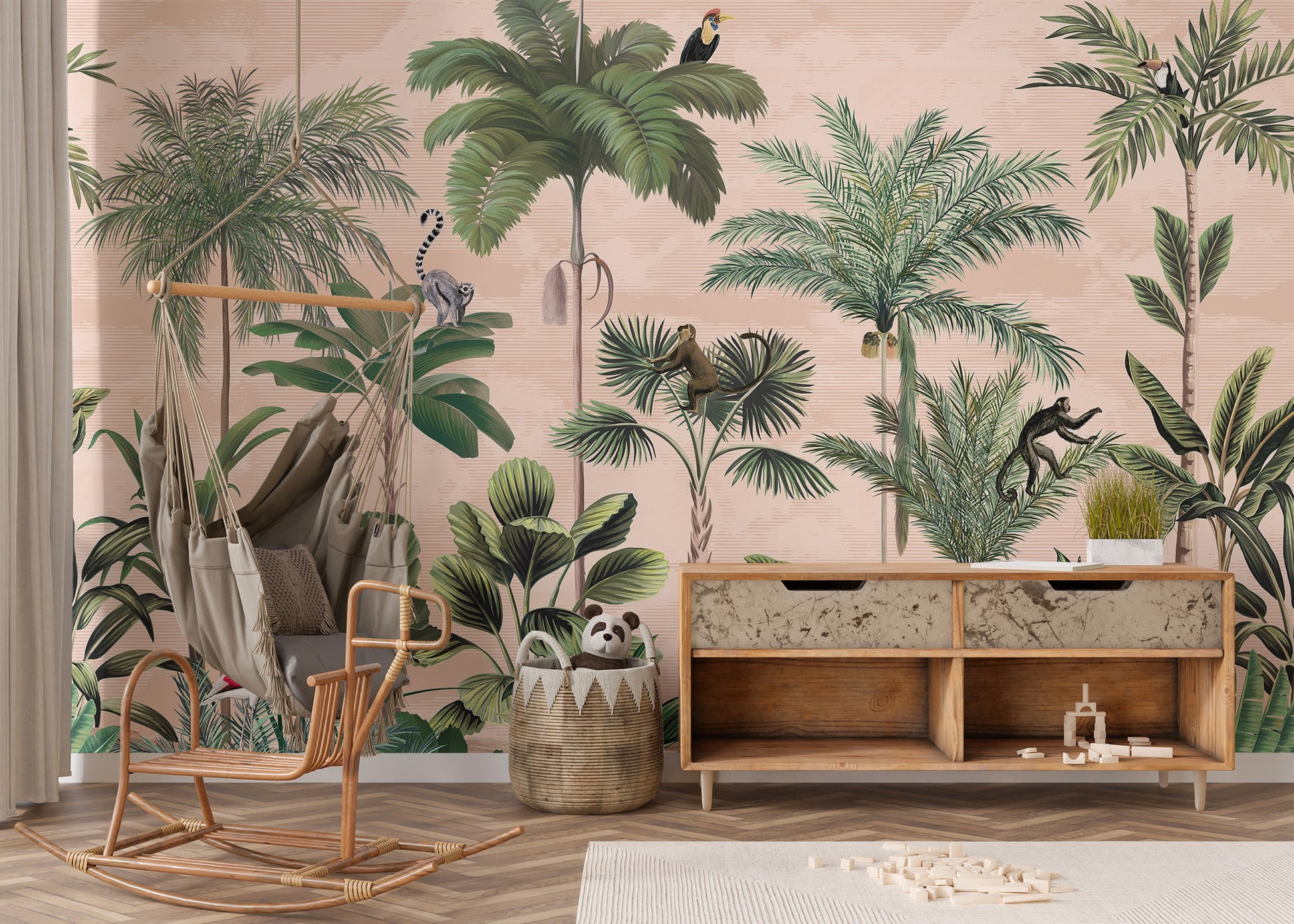 Jungle rhapsody wallpaper mural for walls