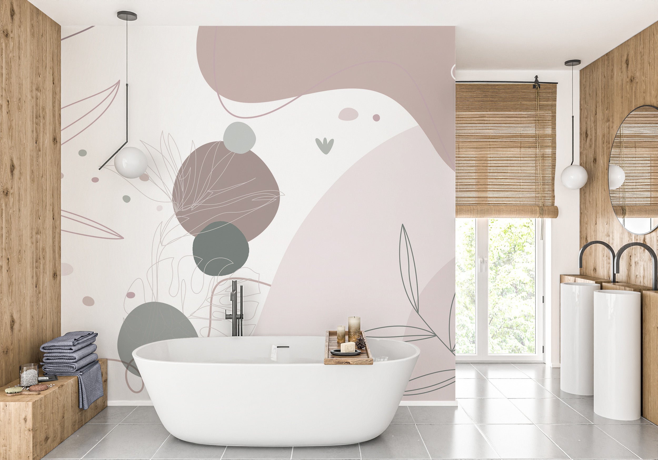 Tranquil Terrain Wall Mural nature-inspired art