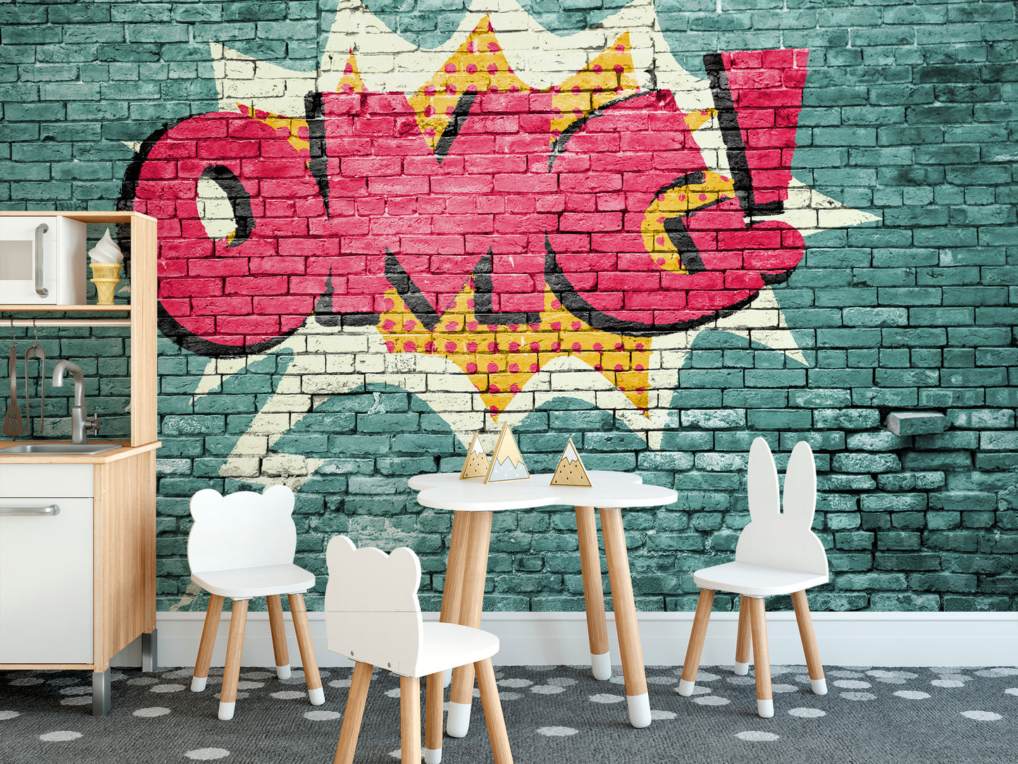 Pop Art OMG Graffiti Wall Mural