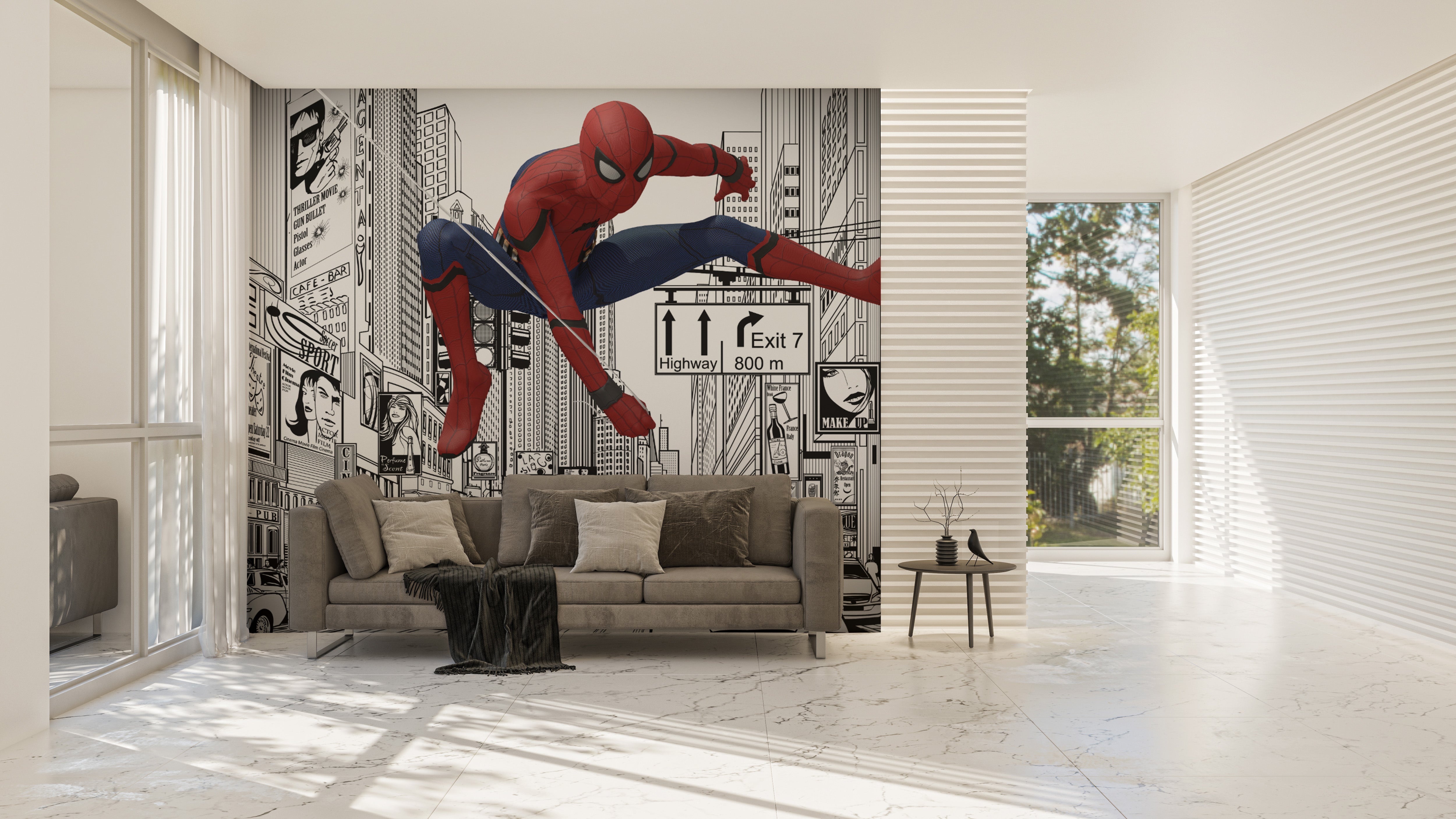 Dynamic Superhero Wall Art
