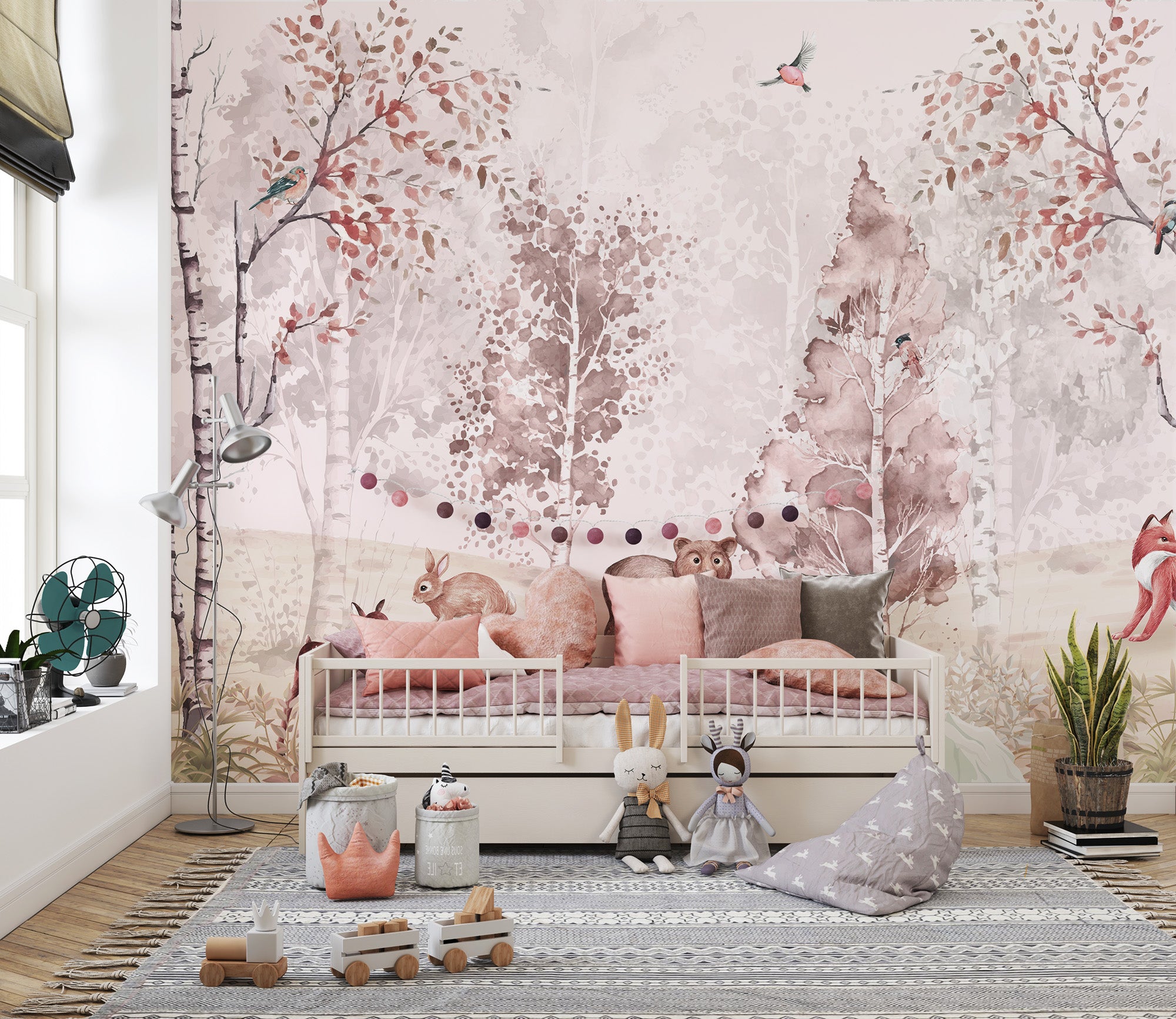 Frolic Forest Fables Wallpaper Mural - Giffywalls