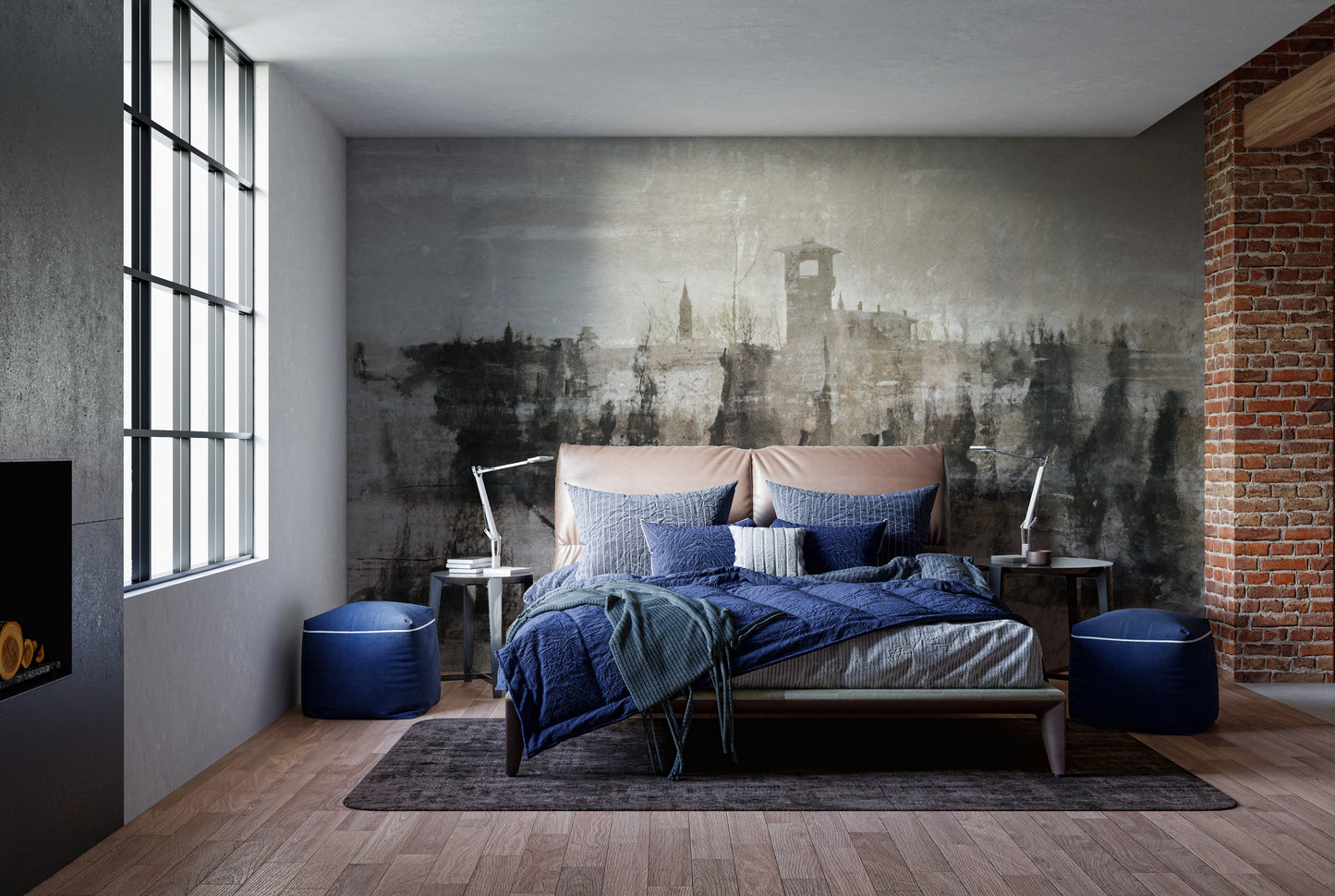 Inked Ruins Wallpaper Murals