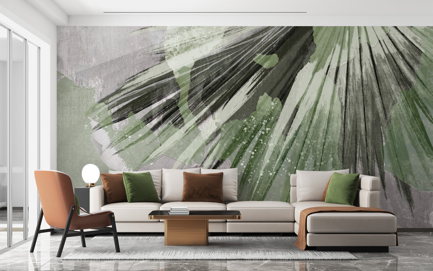 Exotic Tropical Leaf Wall Mural