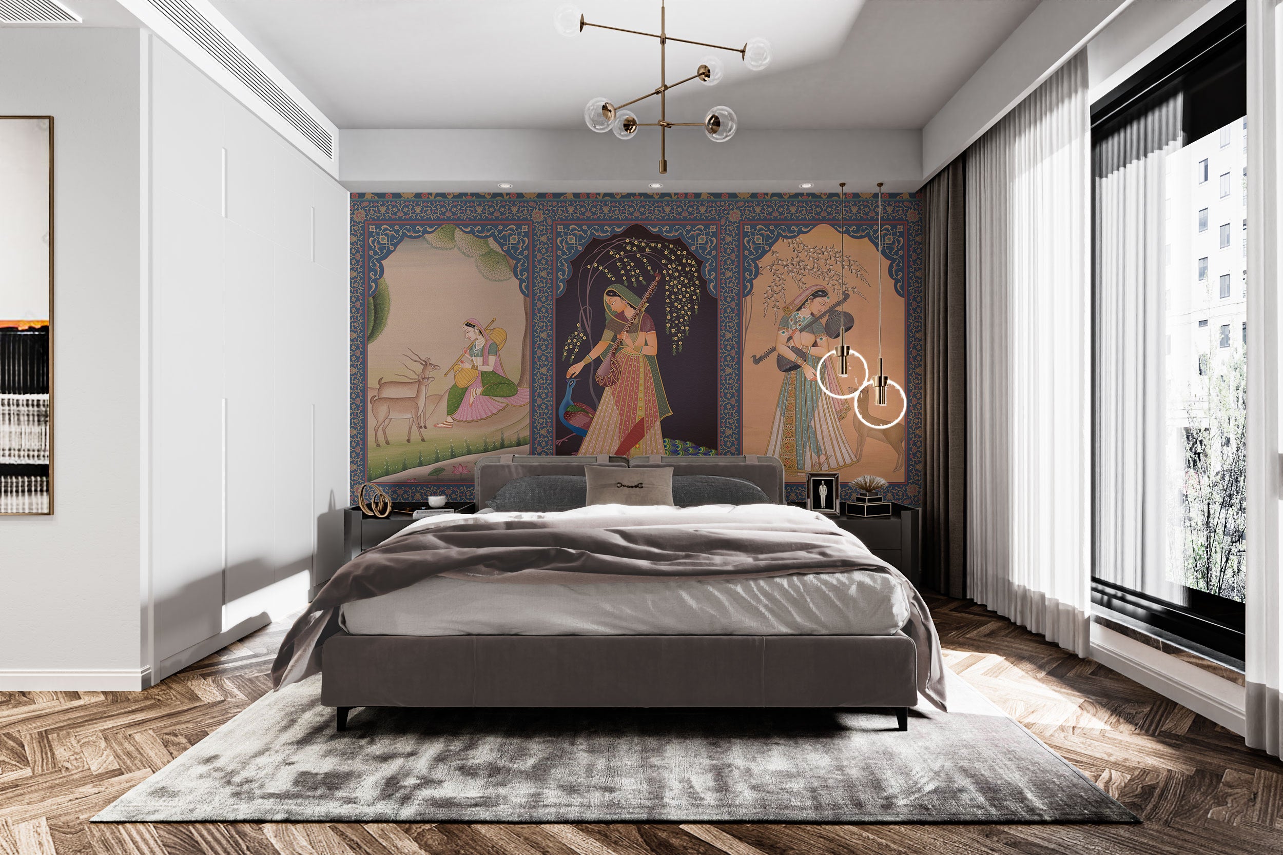 Cultural richness with a historic Indian princess wallpaper