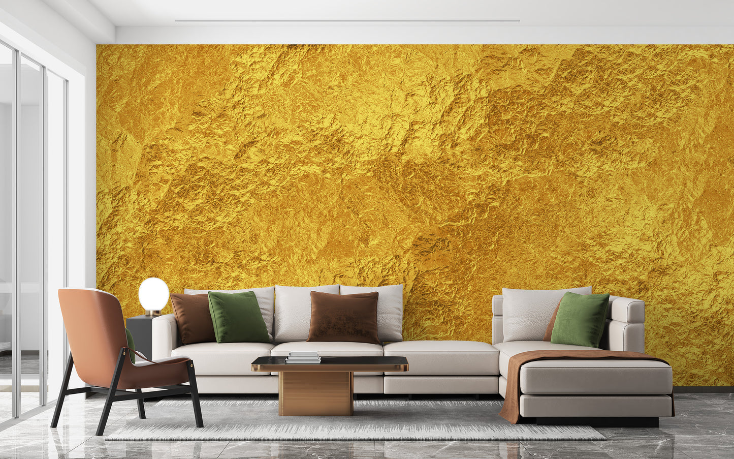 Luxurious Golden Texture Wall Mural