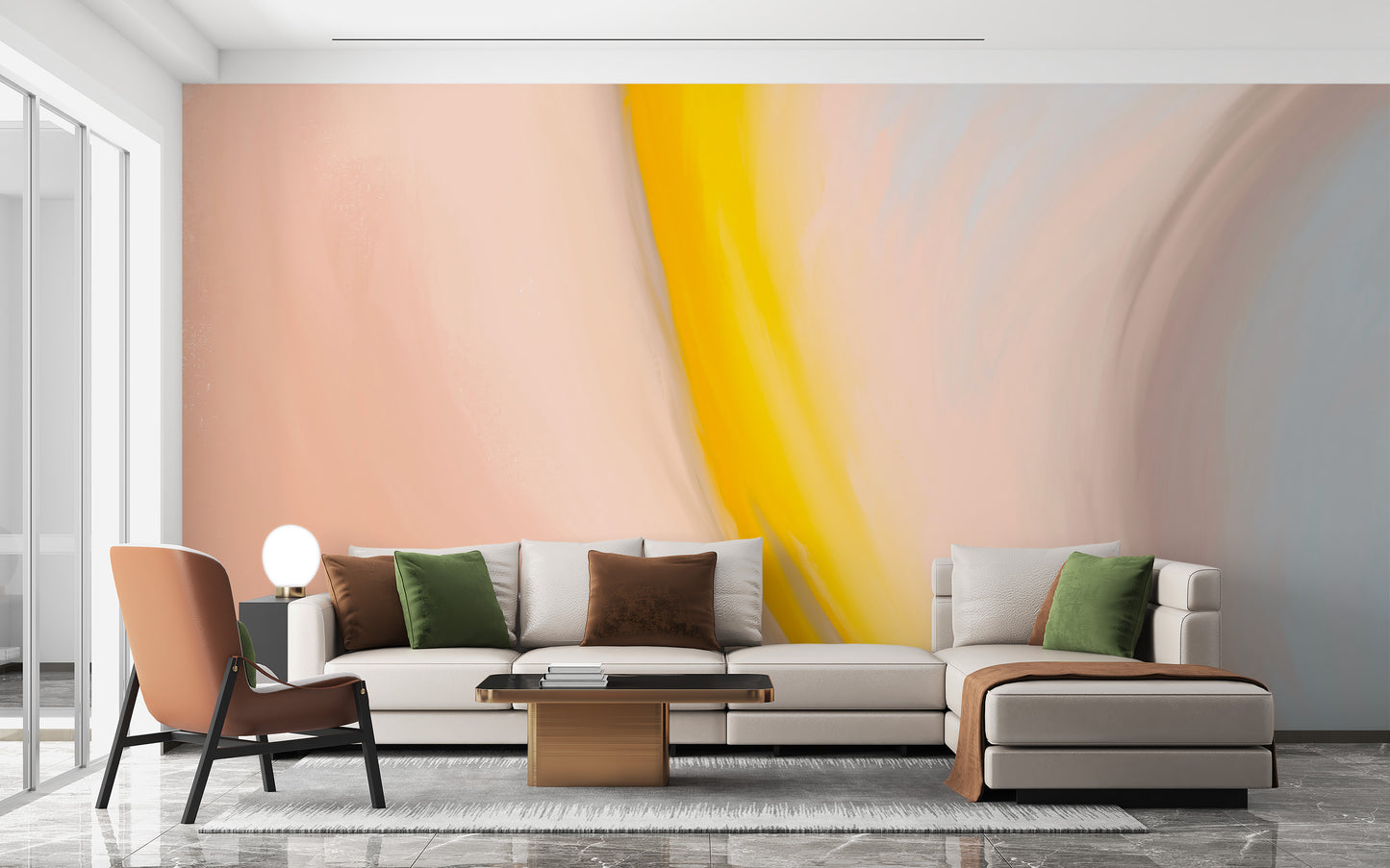 Vibrant Abstract Wall Mural