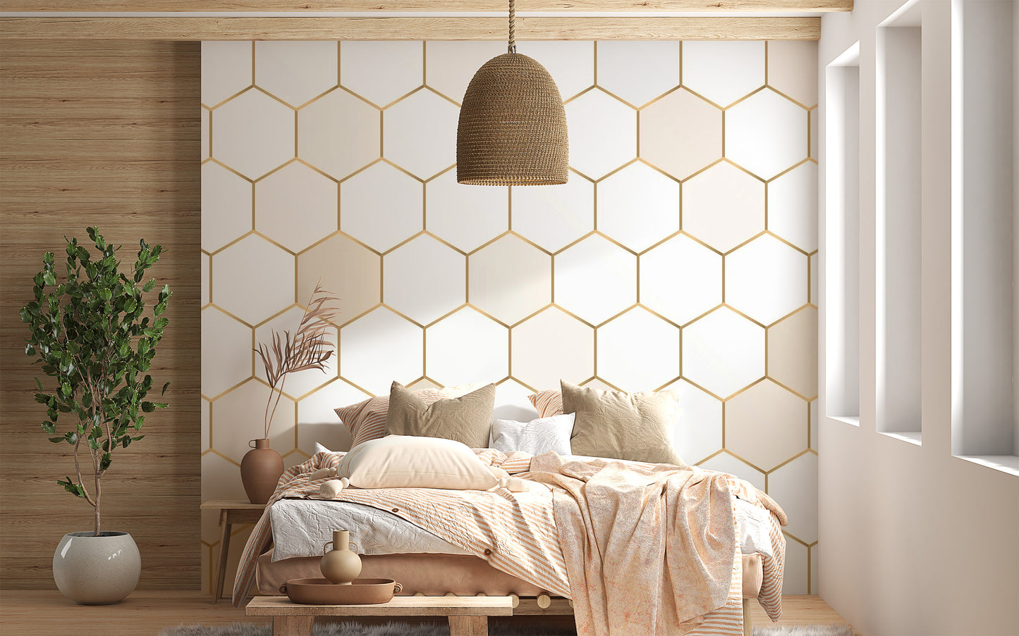 Honeycomb Hexagon wallpaper Murals