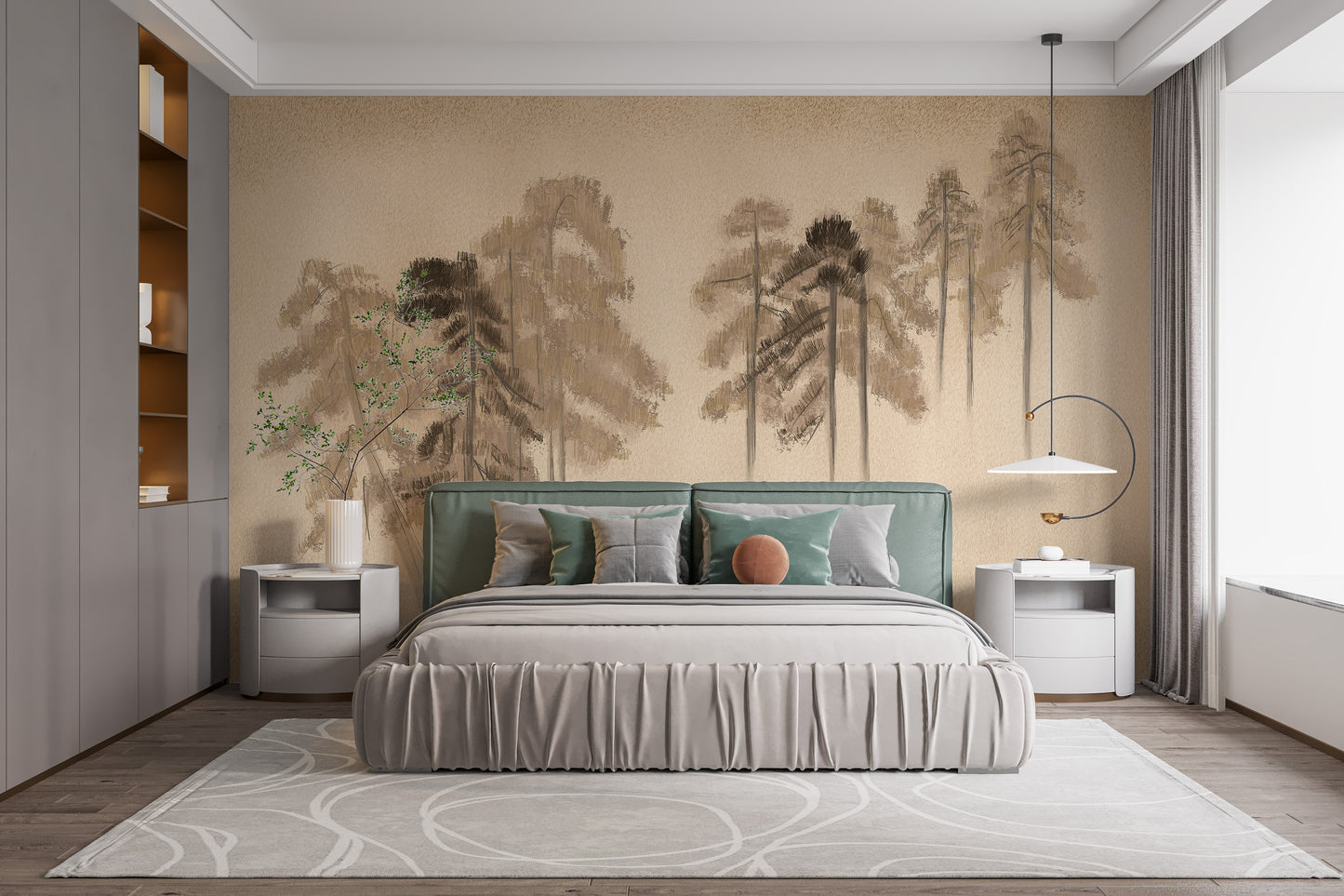 Pine Trees Wall Mural