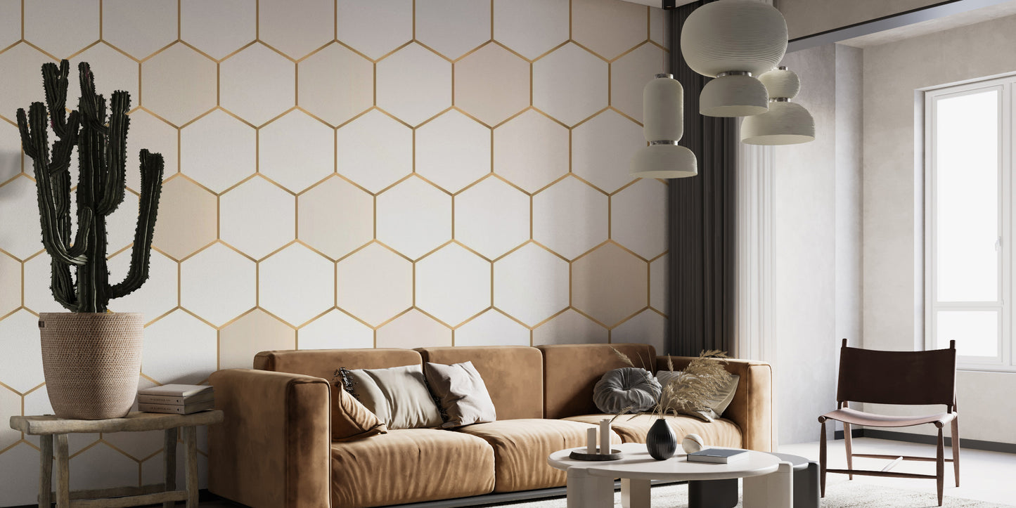 Honeycomb Hexagon wallpaper Murals