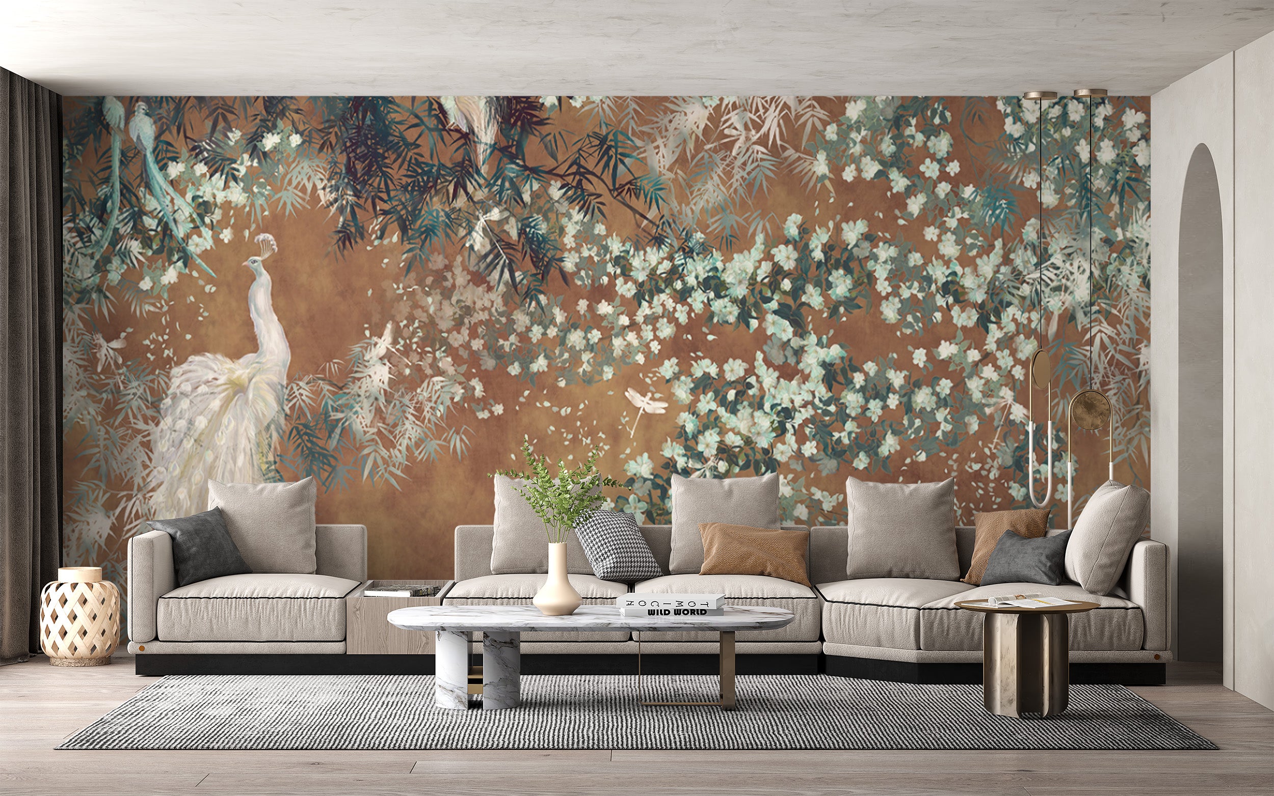 Wallpaper mural Scandinavian serenity artisan design