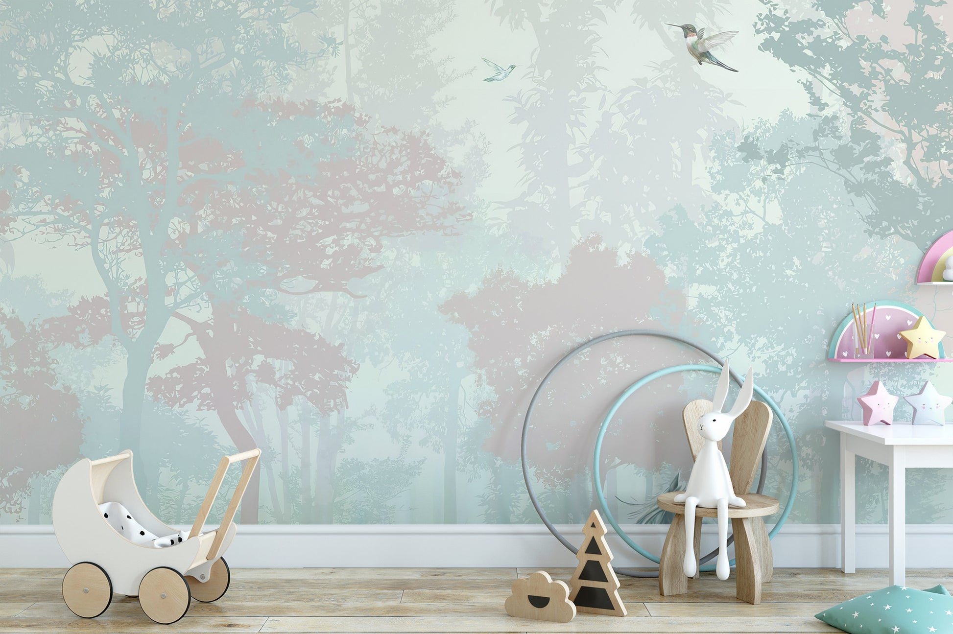 Fairy Forest Wallpaper for playroom