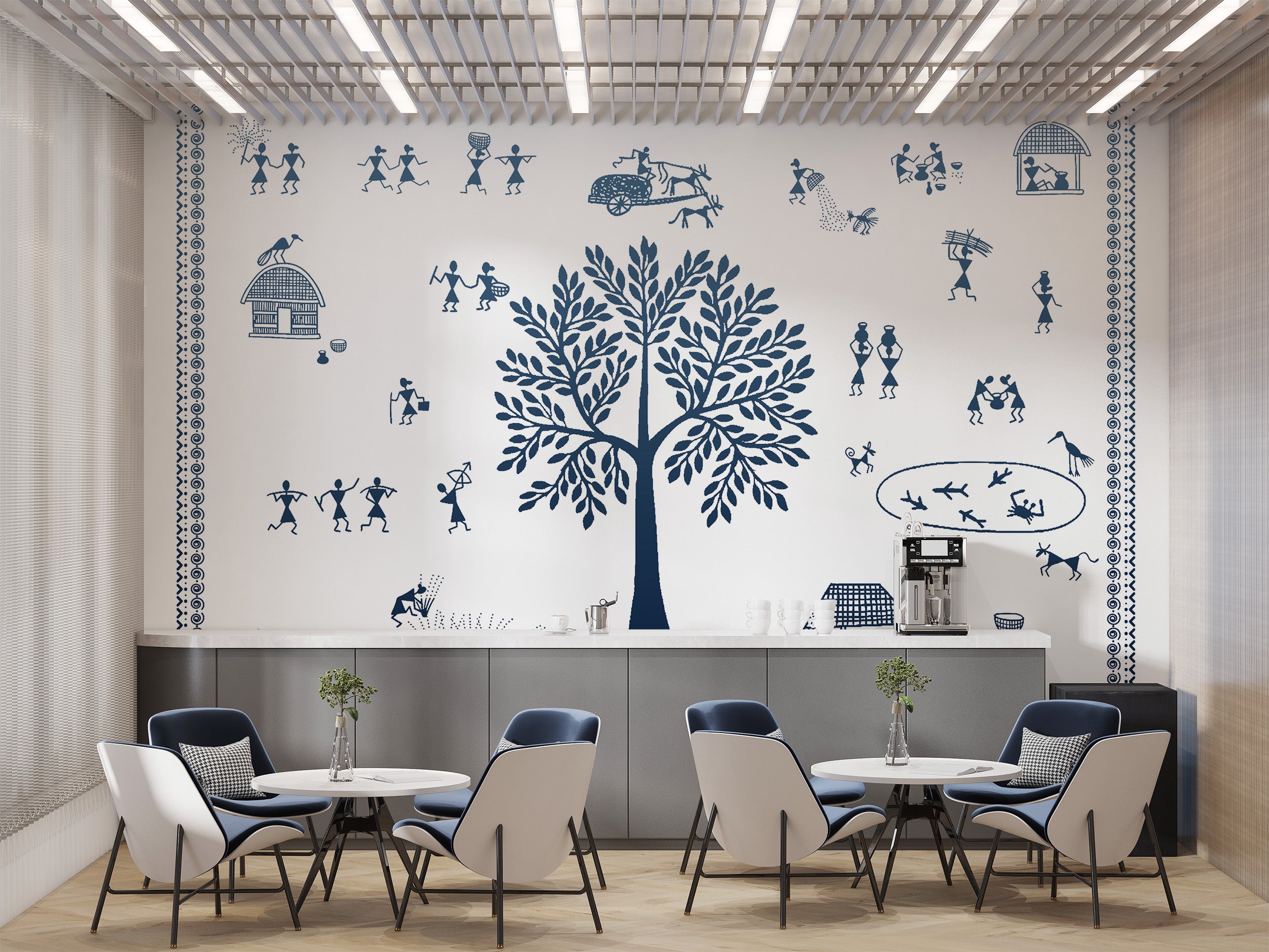 Ethnic Village Wallpaper Mural self-adhesive wallpaper