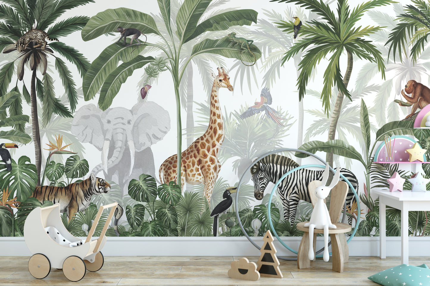 Jungle Jive Mural Wallpaper