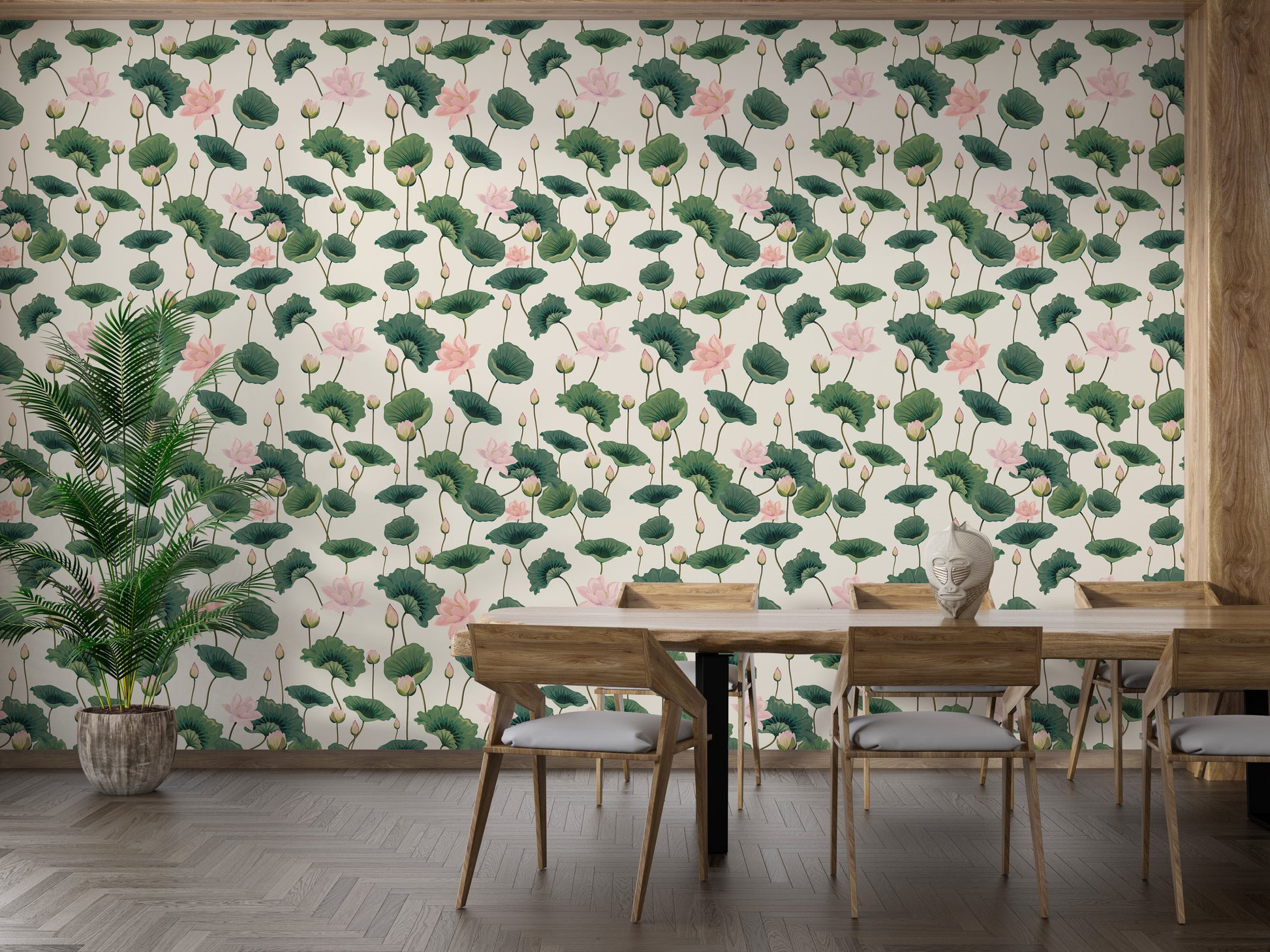 Tranquil lotus wallpaper mural for beauty
