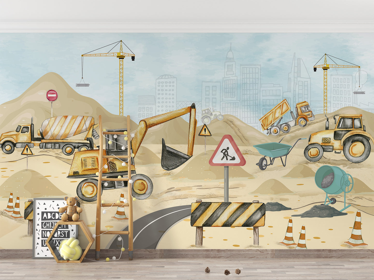 Mighty Machines Wall Mural