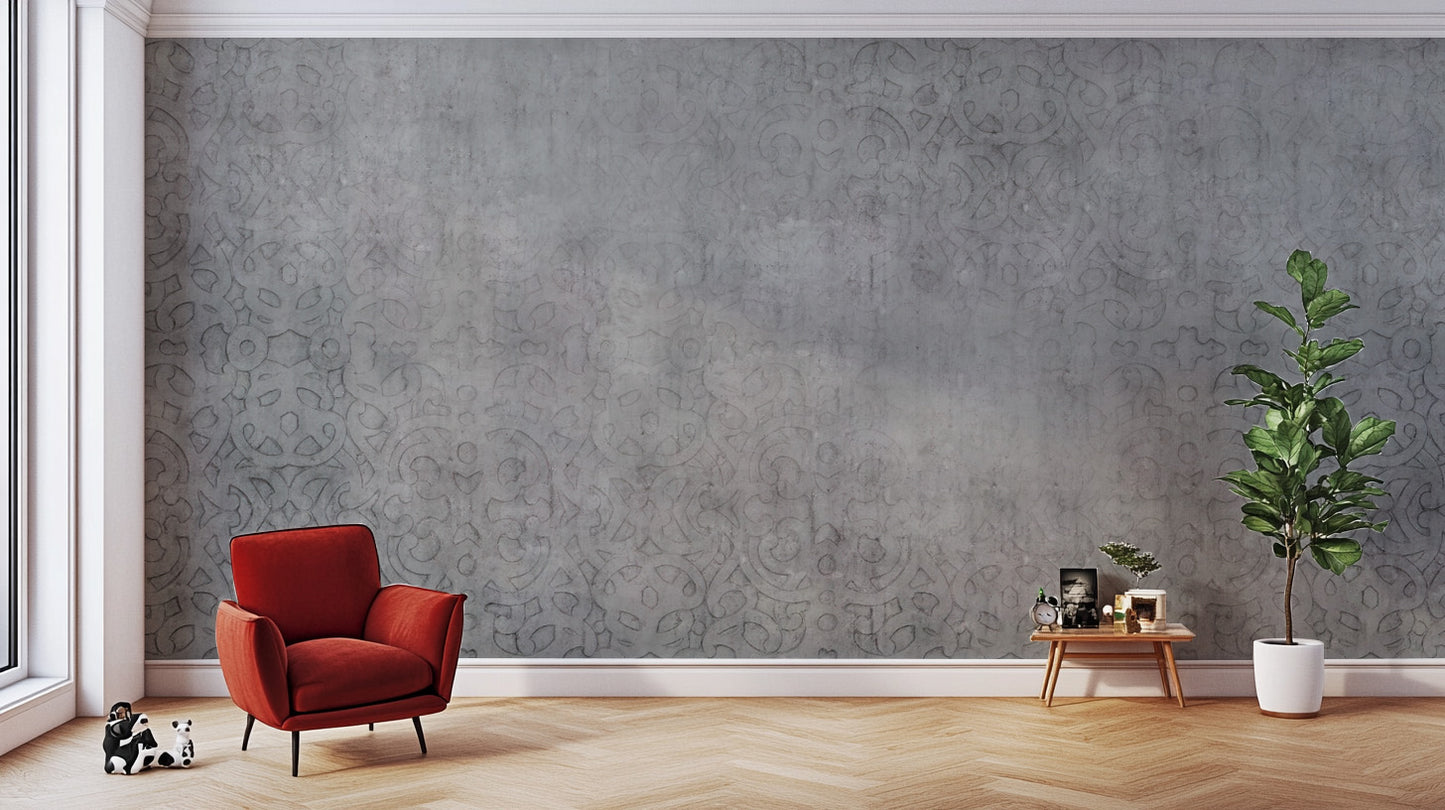 Modern Cement Aesthetic Wallpaper Mural