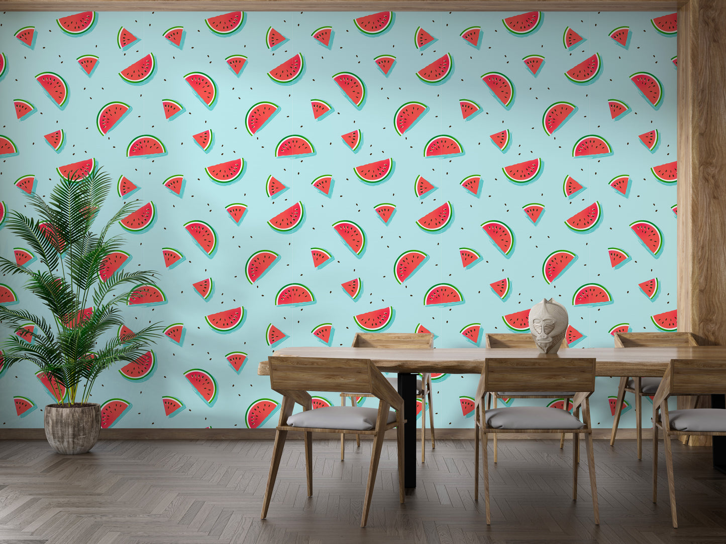 Fresh fruit-themed watermelon wallpaper
