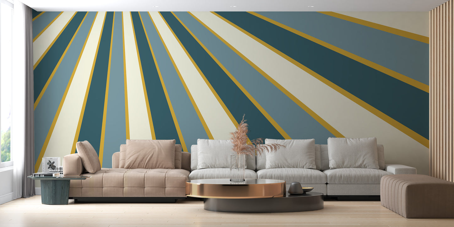 Multicolor Abstract Striped Line wallpaper Murals