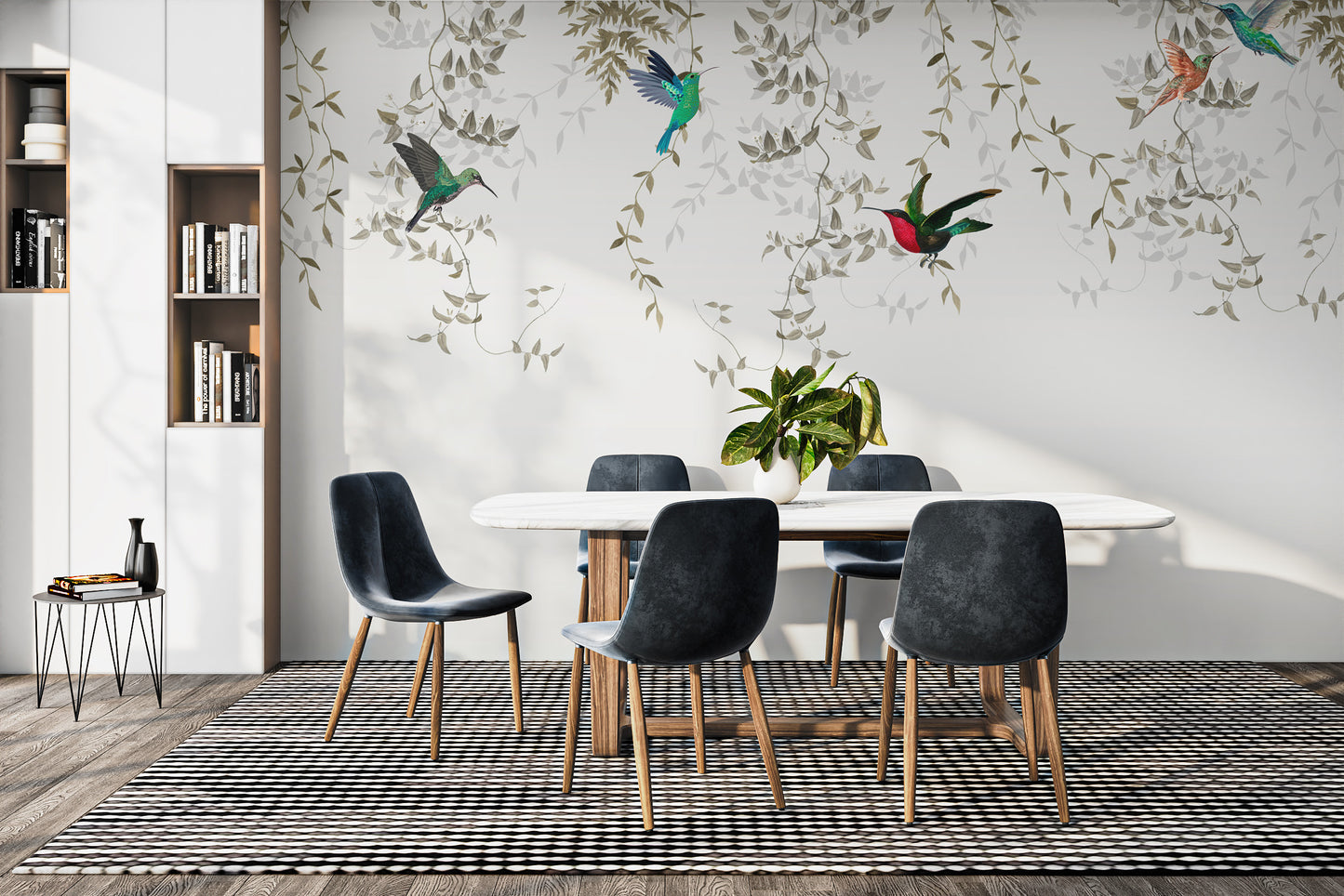 Hummingbird Haven Wallpaper Mural for serene spaces