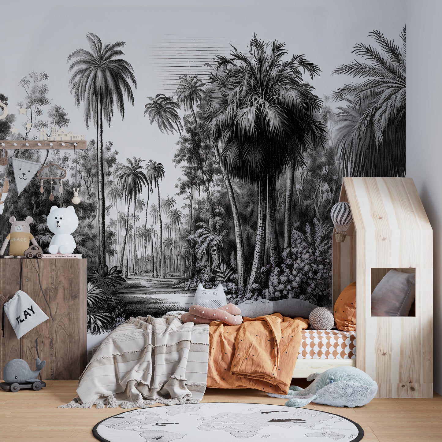 Eucalyptus Black Trees Wallpaper Murals