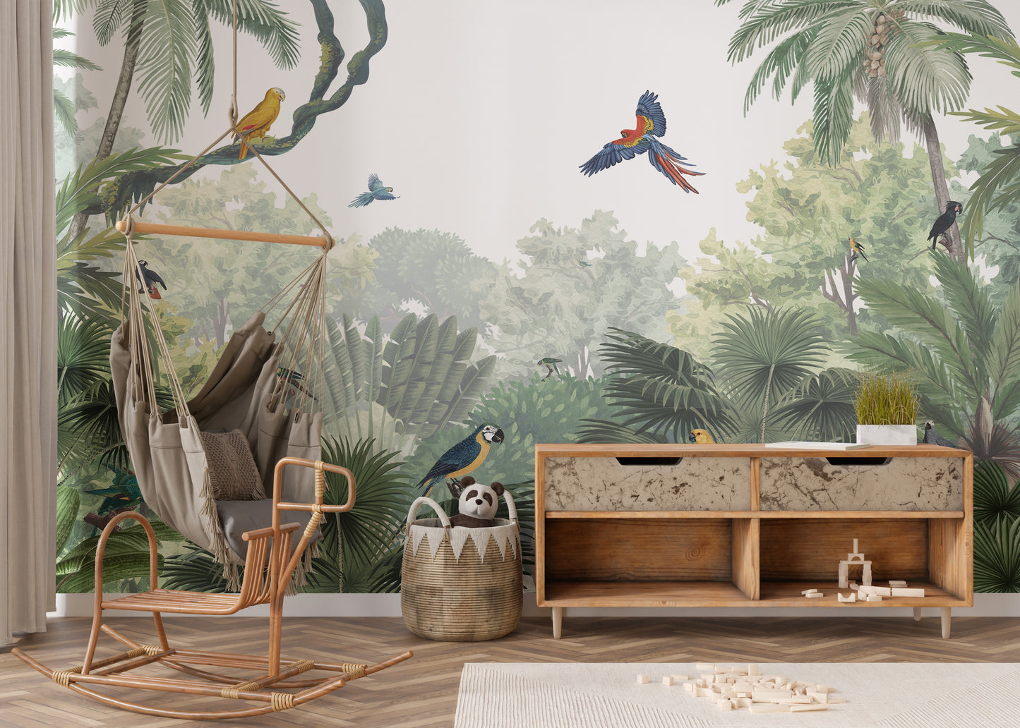 Canopy Jungle Natural Tropical Wallpaper Mural