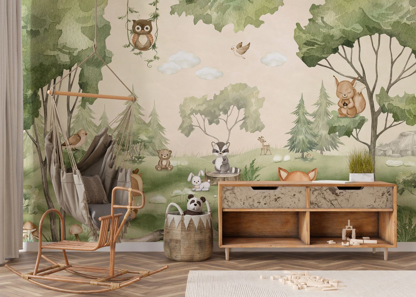 Woodland Joy Kids Wall Mural