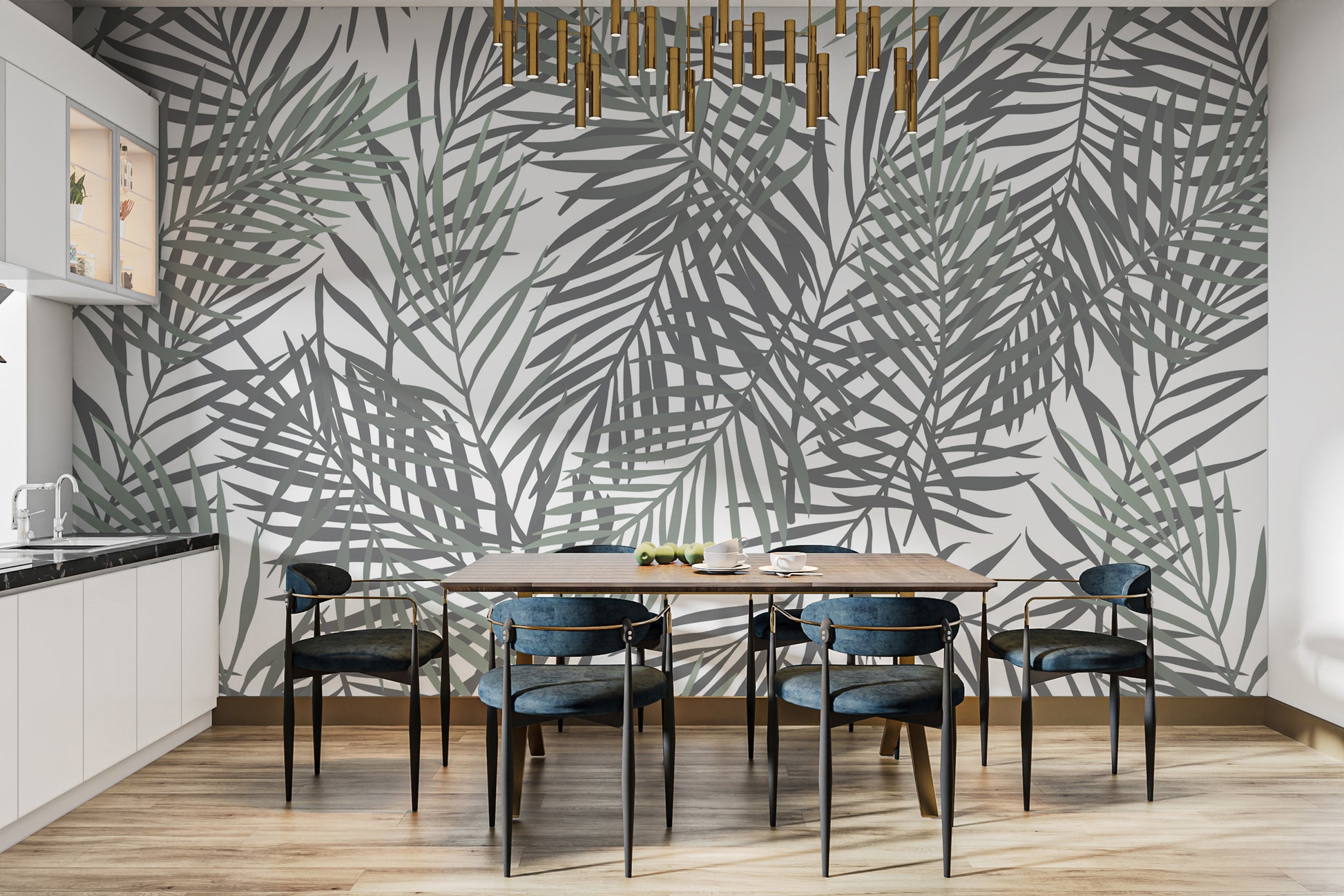 Tropical Whisper Leaf removable wallpaper