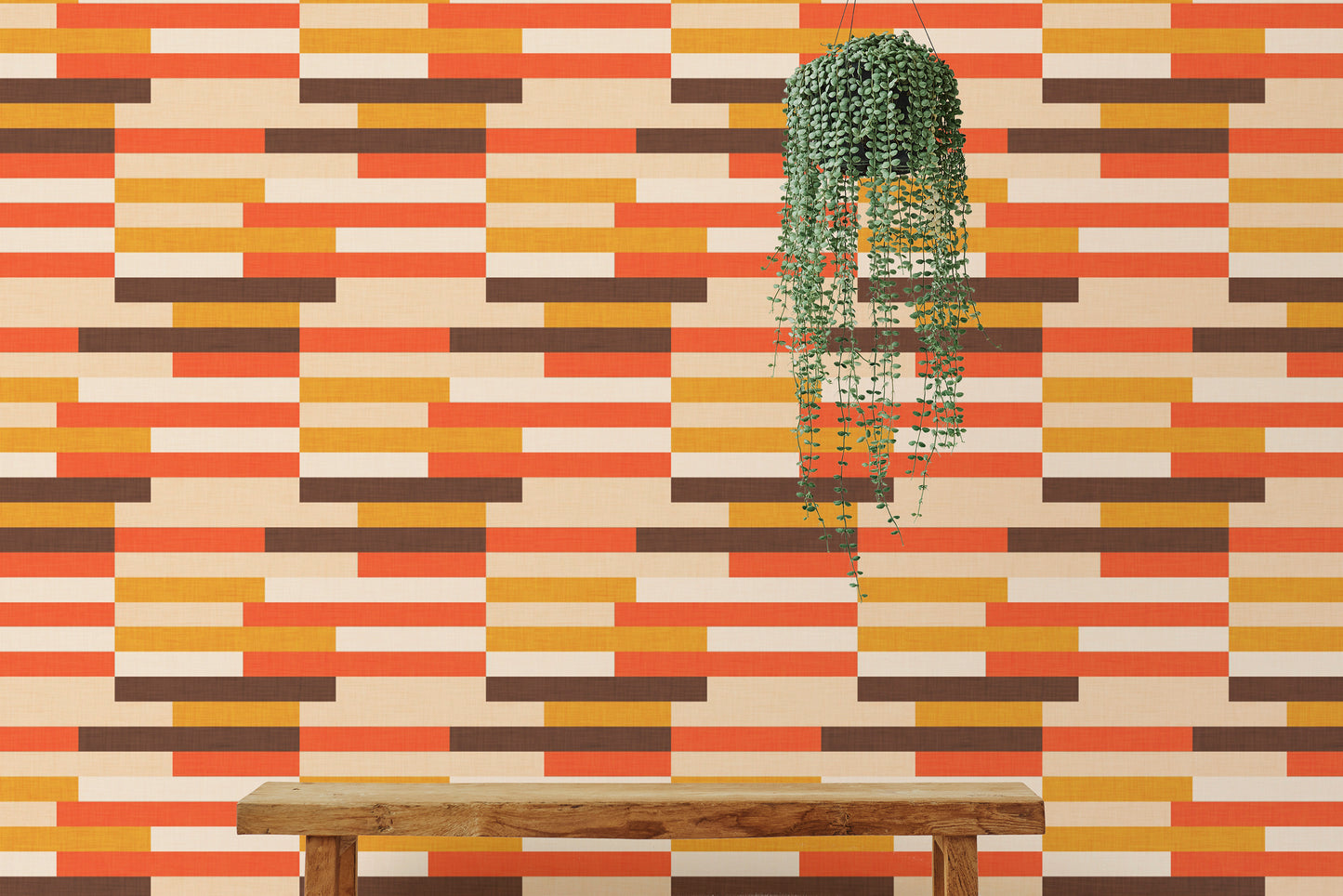 Bold Striped Mid Mod Wallpaper for walls
