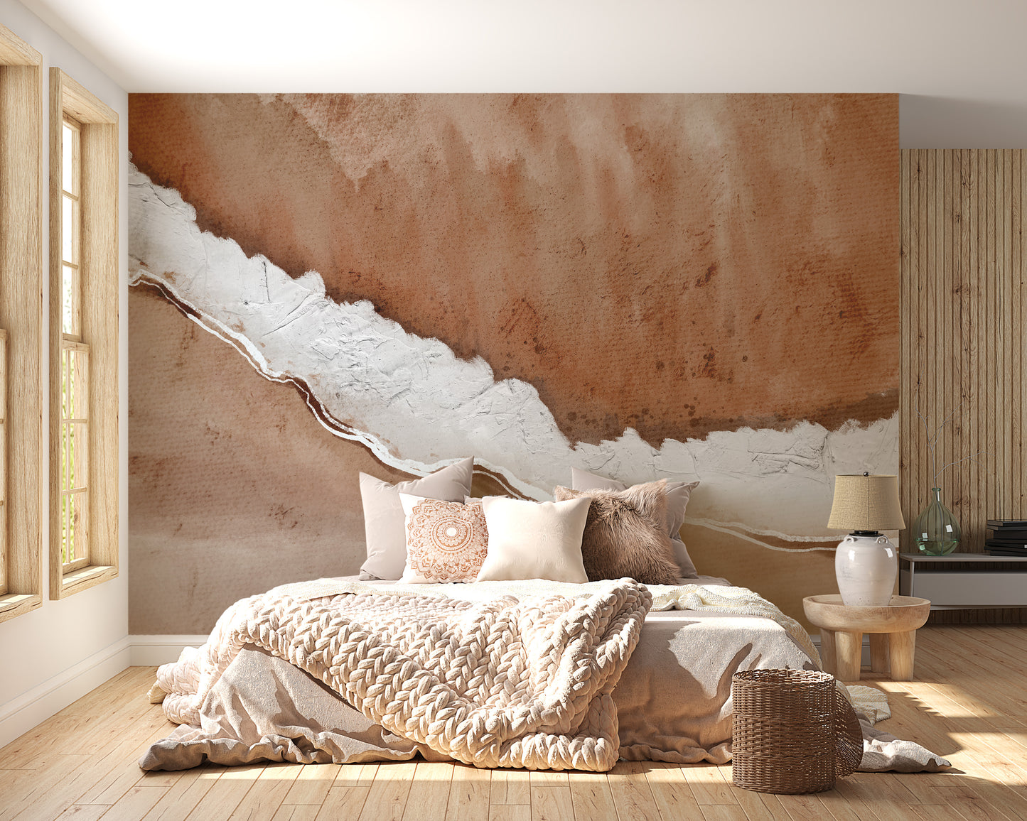 Rustic Horizon Textured Wall Mural