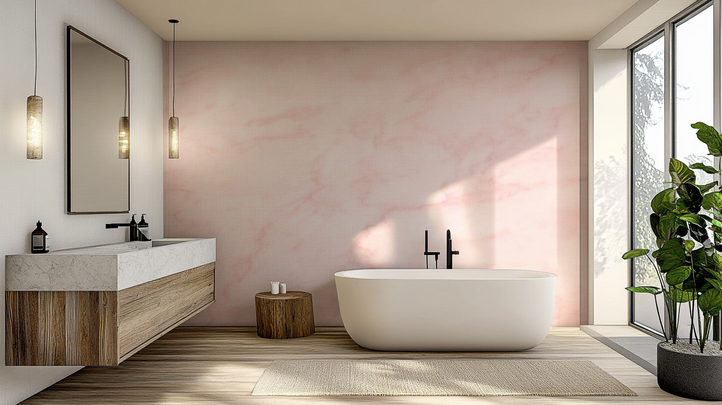 Pink Marble Wallpaper Mural