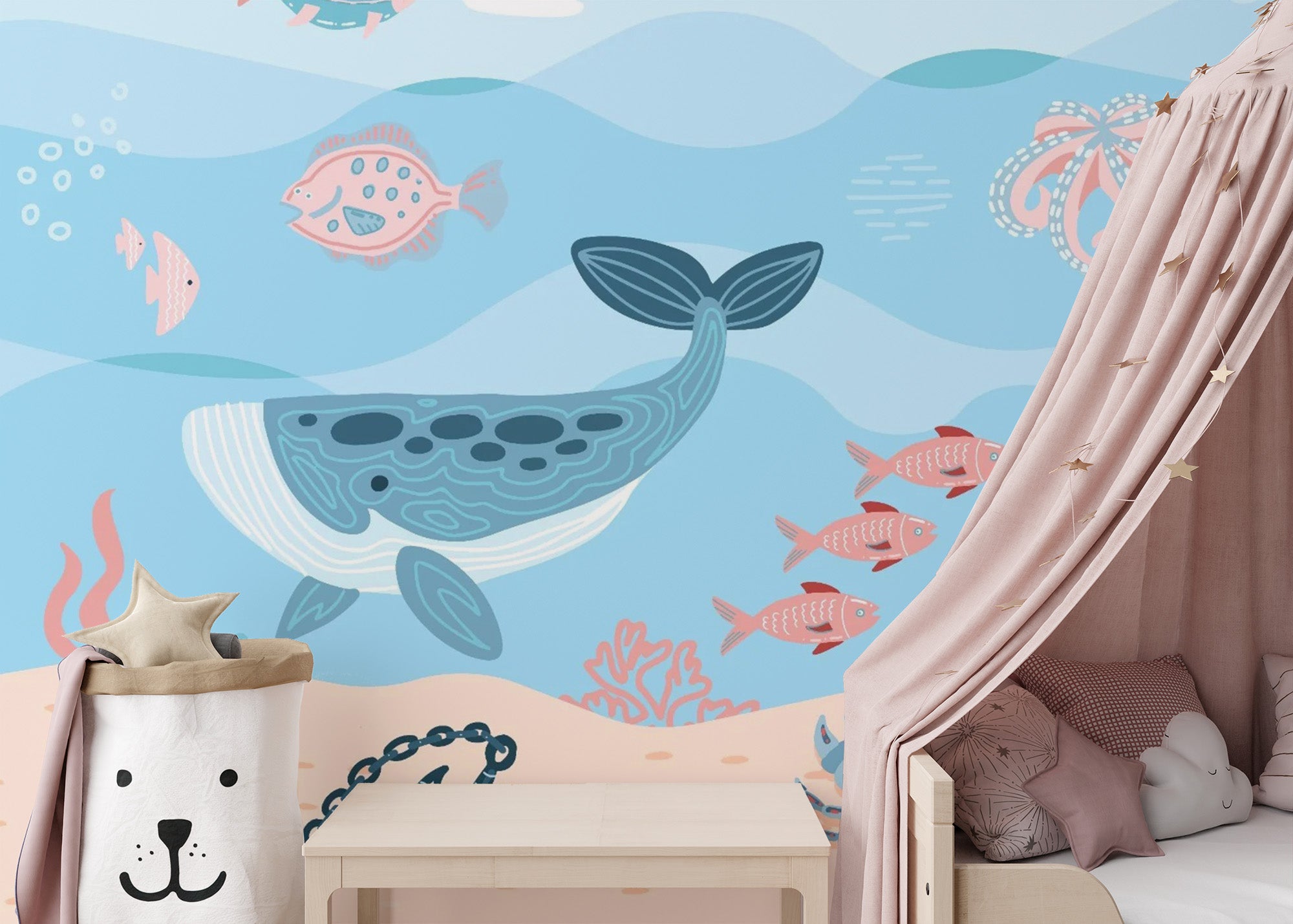 Underwater Fish Wallpaper Mural for Walls