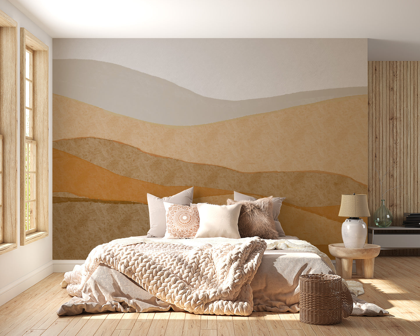 Desert Dunes Abstract Wall Mural