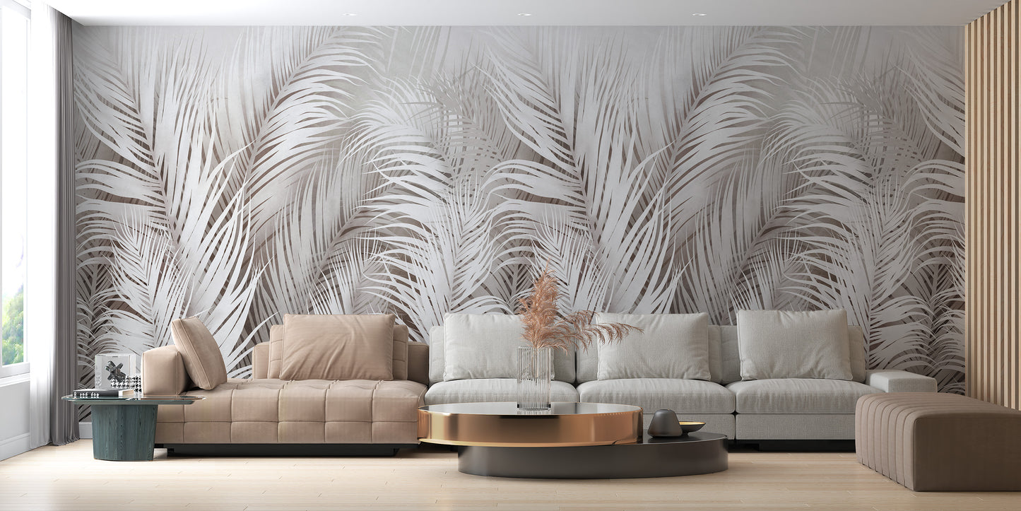 Seraphic Feather Array Wall Mural