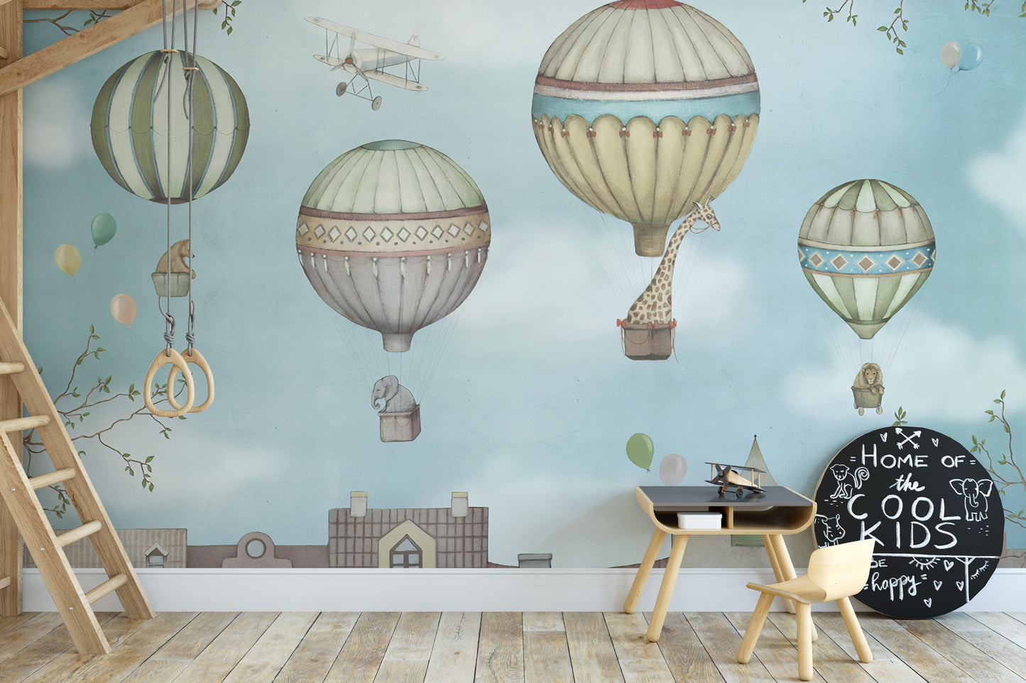 Kids Wonderland Balloons Wallpaper Murals