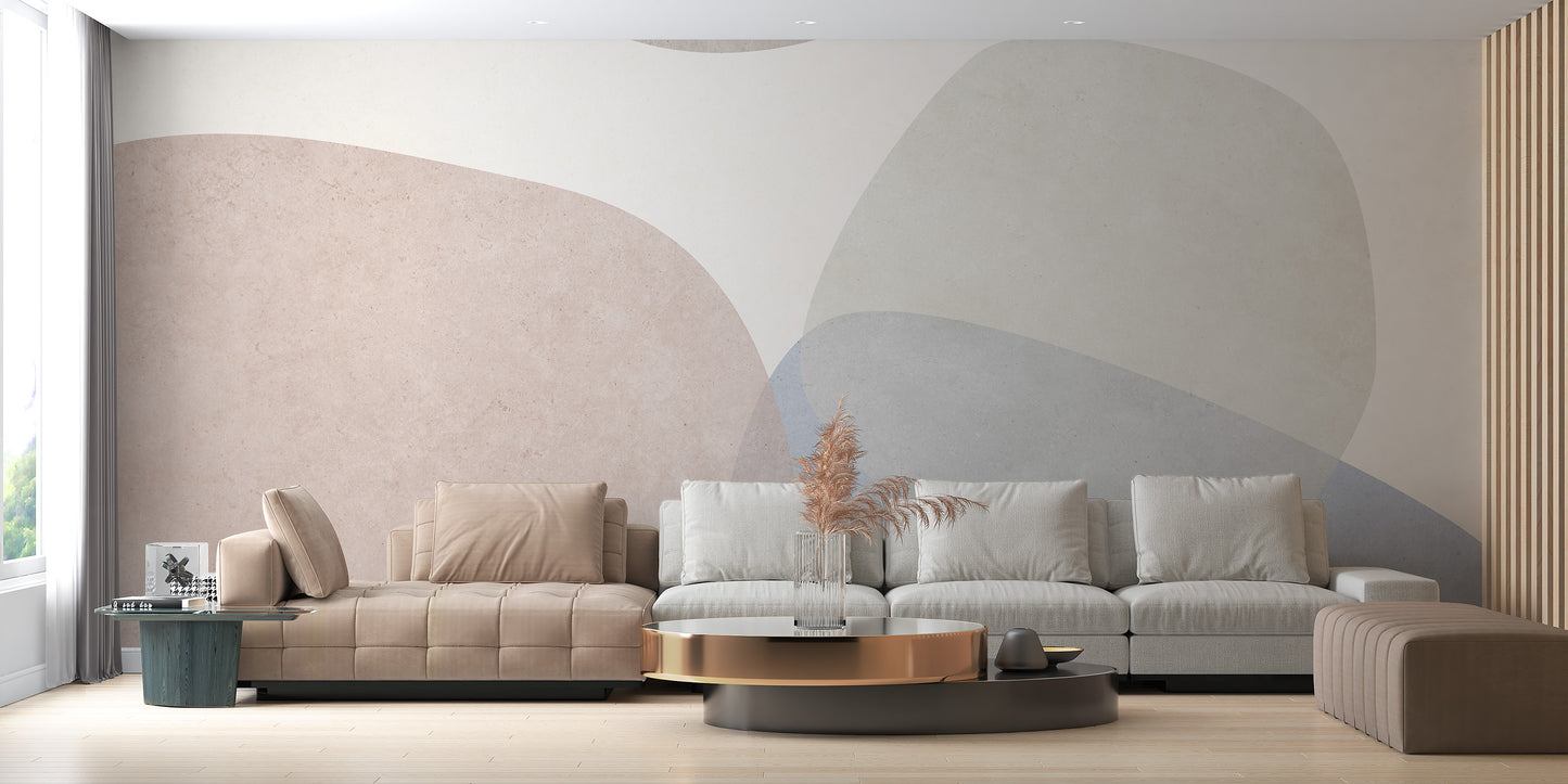 Elegant abstract wallpaper with muted hues